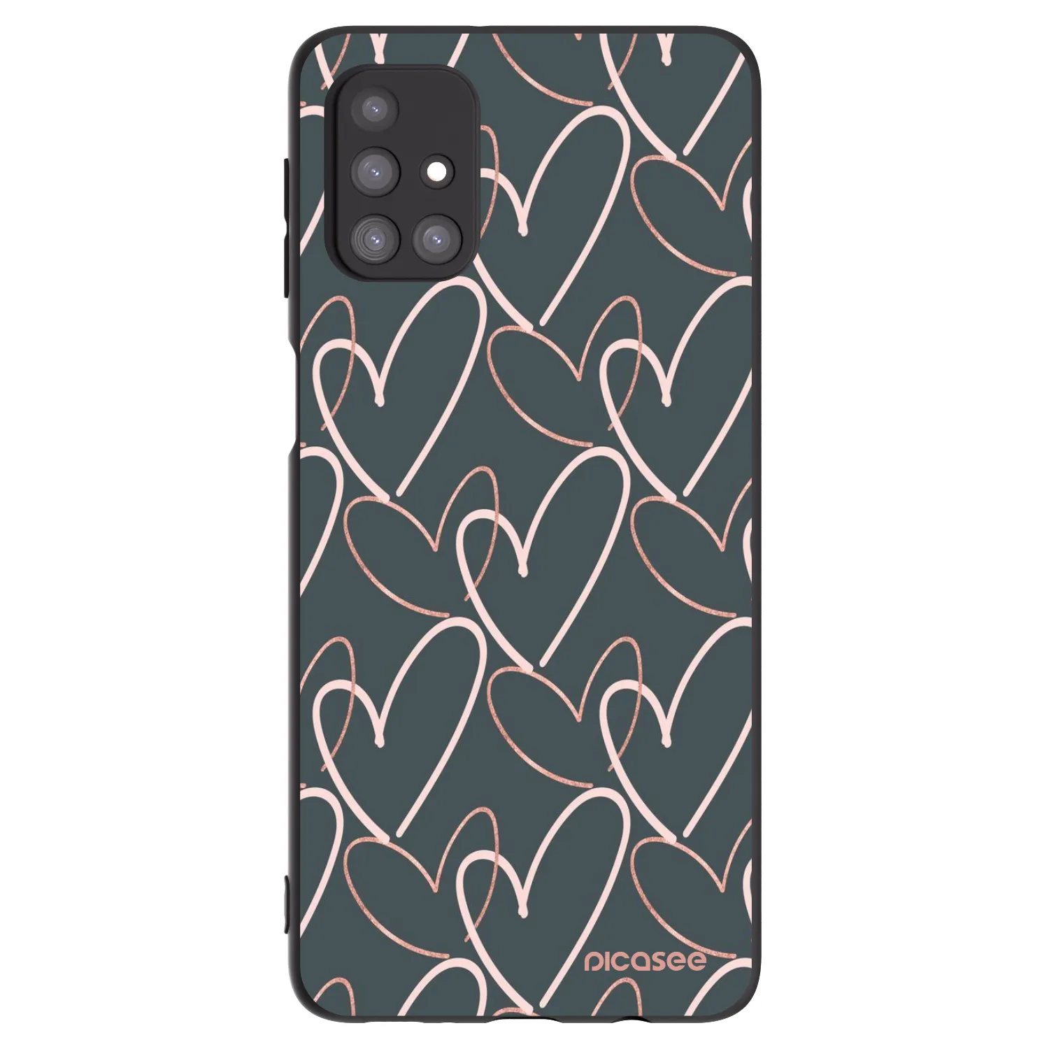 Picasee silikónový čierny obal pre Samsung Galaxy M31s - Veľa lásky