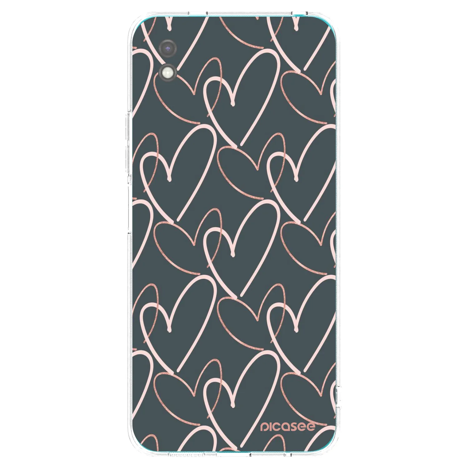 Picasee silikónový čierny obal pre Xiaomi Redmi 9A - Veľa lásky