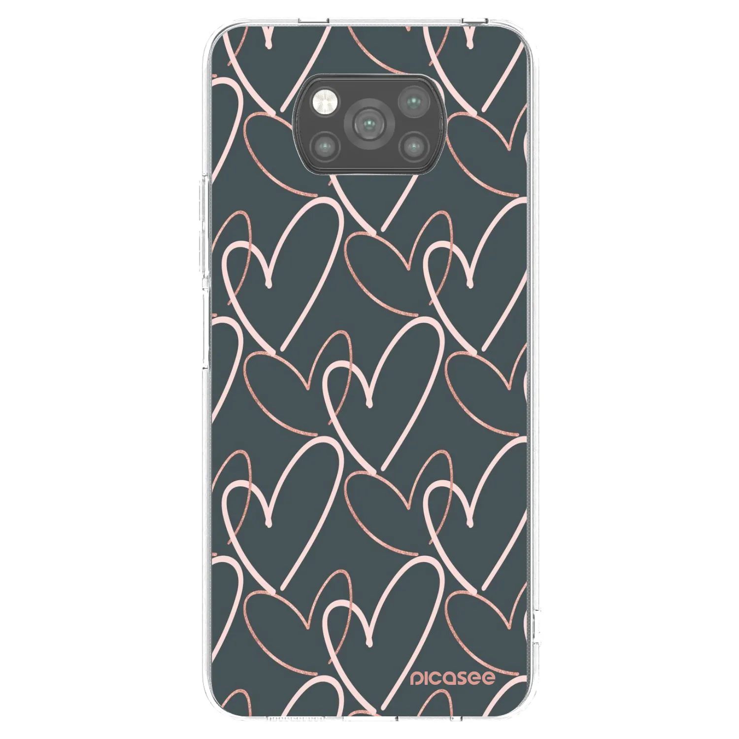 Picasee silikónový čierny obal pre Xiaomi Poco X3 - Veľa lásky