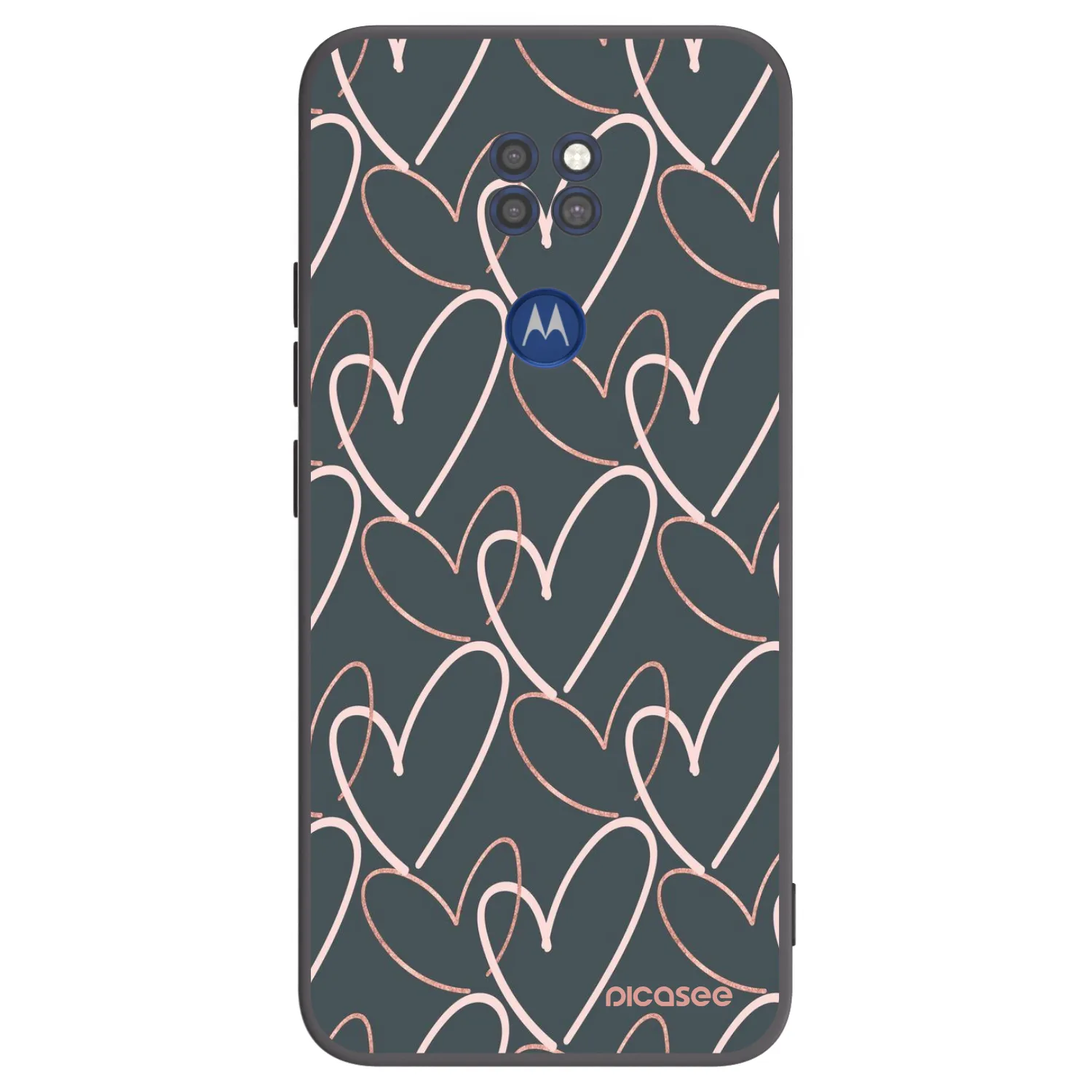 Picasee silikónový čierny obal pre Motorola Moto G9 Play - Veľa lásky