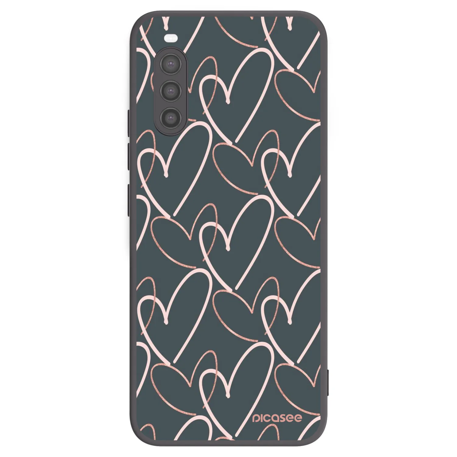 Picasee silikónový čierny obal pre Sony Xperia 10 II - Veľa lásky