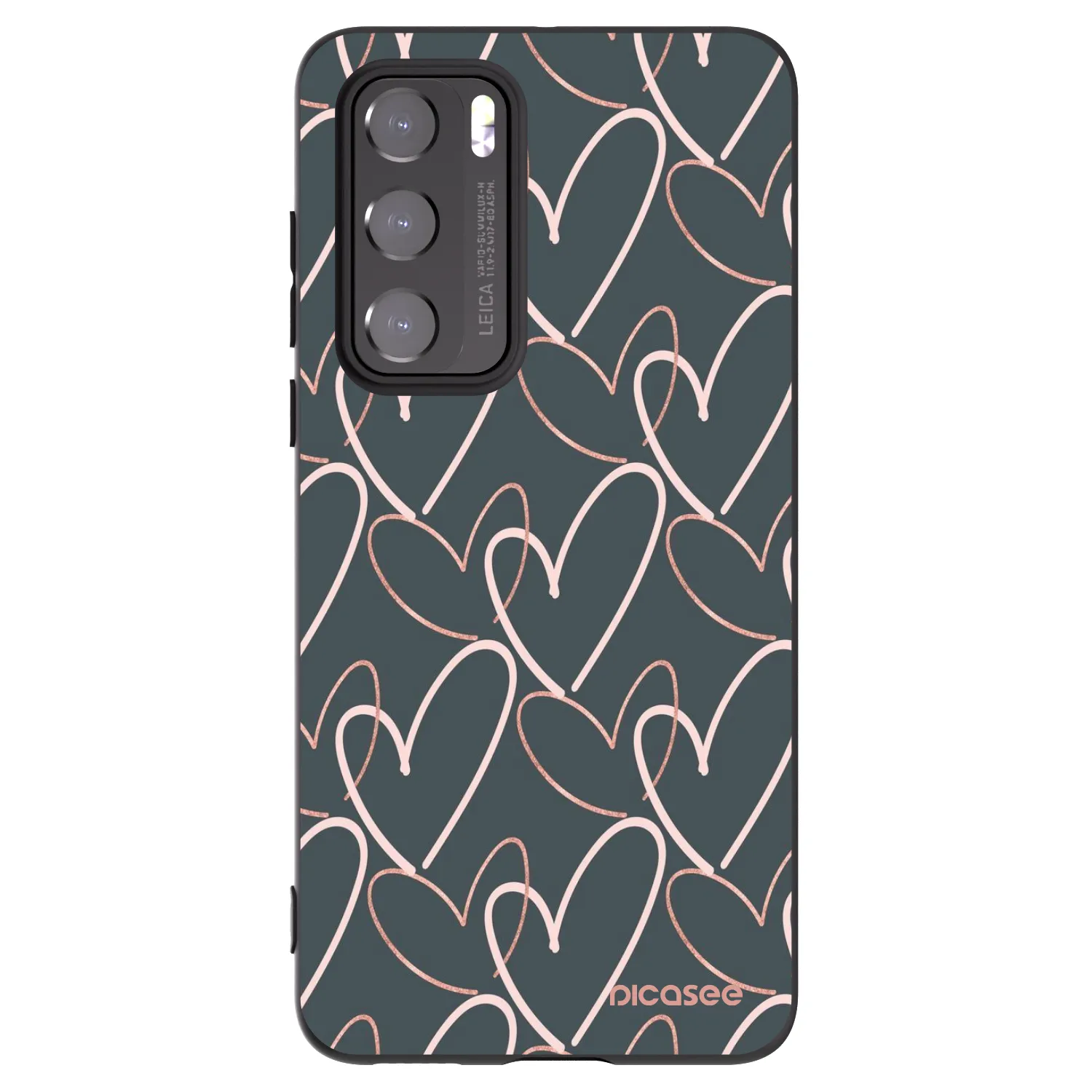 Picasee silikónový čierny obal pre Huawei P40 - Veľa lásky