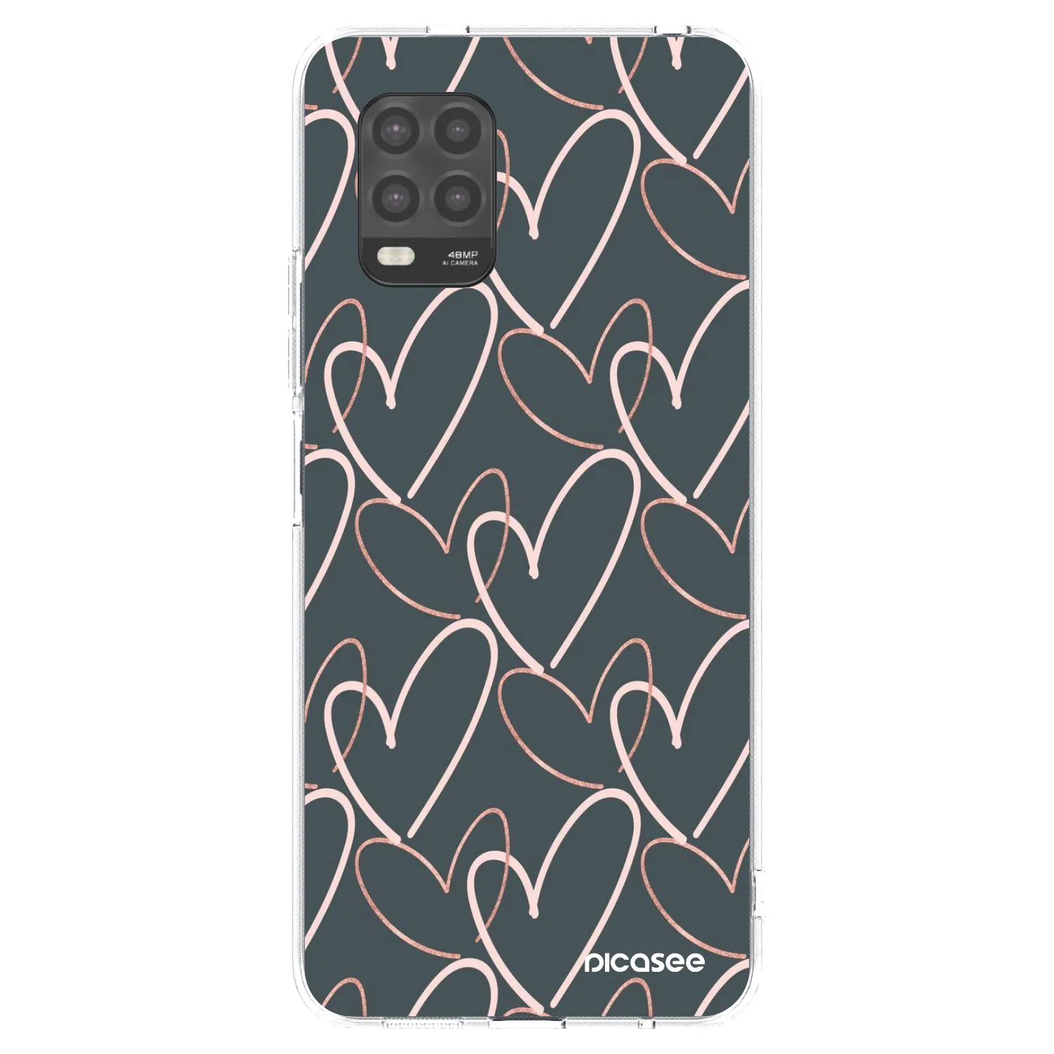 Silikónový prehľadný obal pre Xiaomi Mi 10 Lite - Veľa lásky