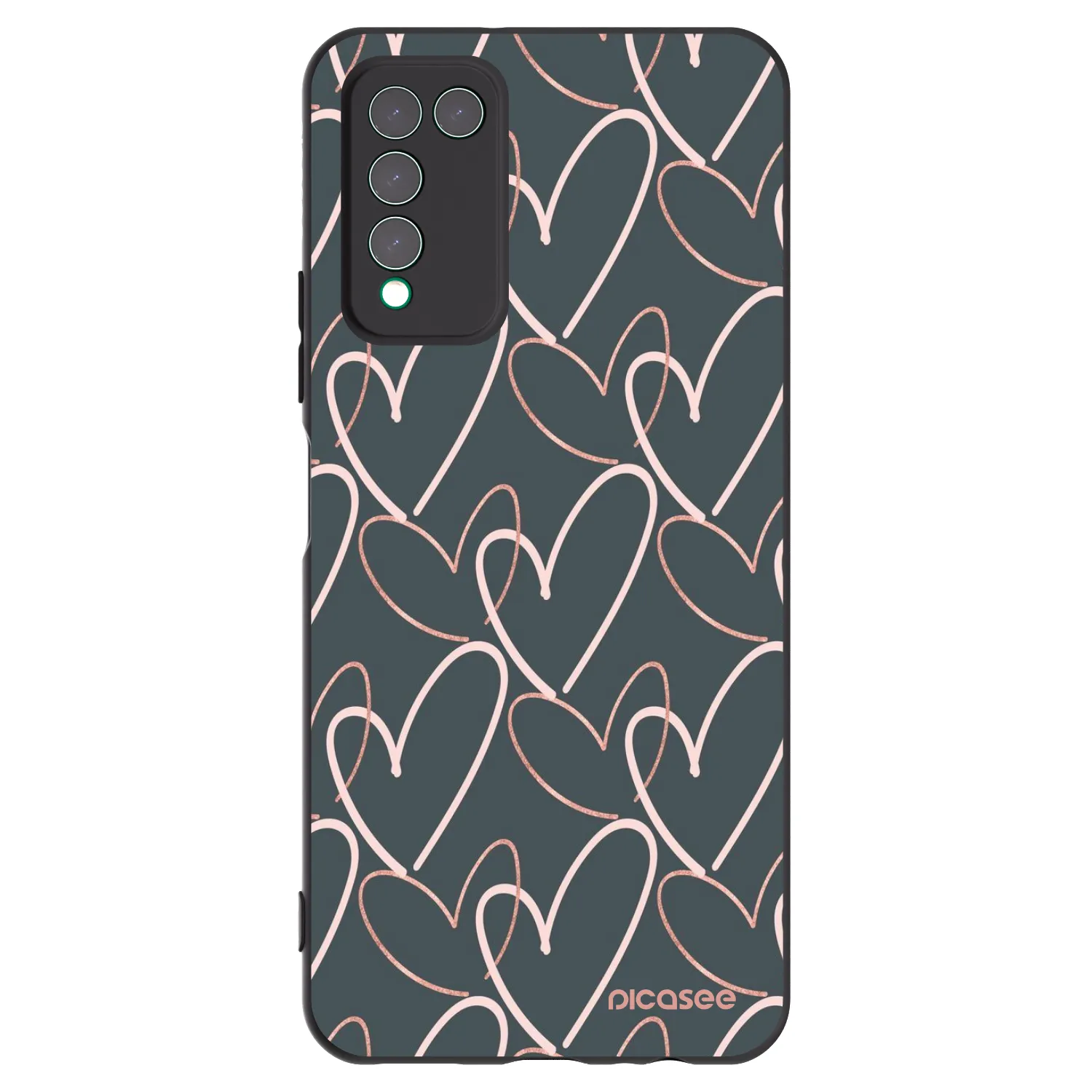 Picasee silikónový čierny obal pre Honor 10X Lite - Veľa lásky