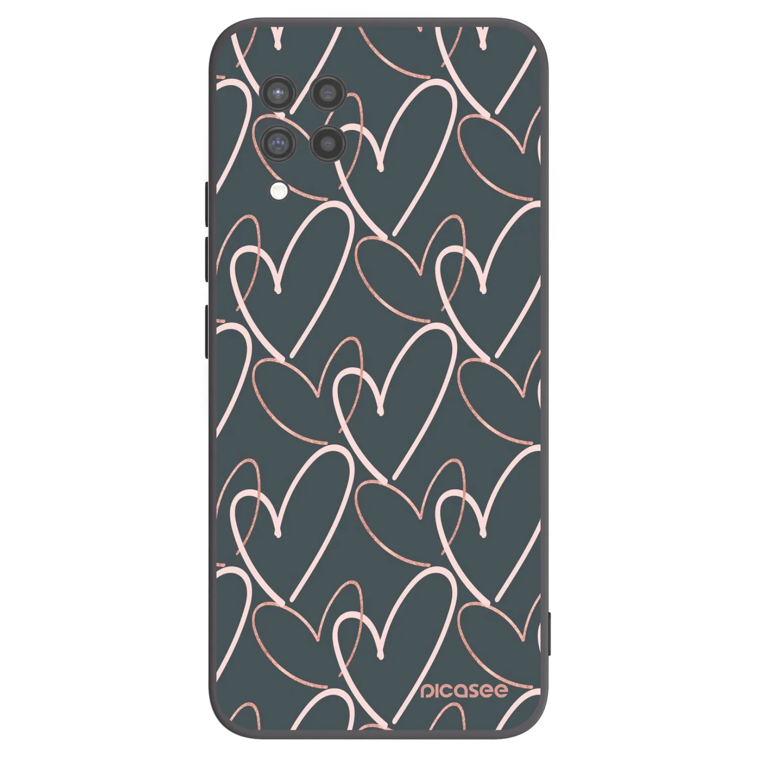 Picasee silikónový čierny obal pre Samsung Galaxy A42 A426B - Veľa lásky