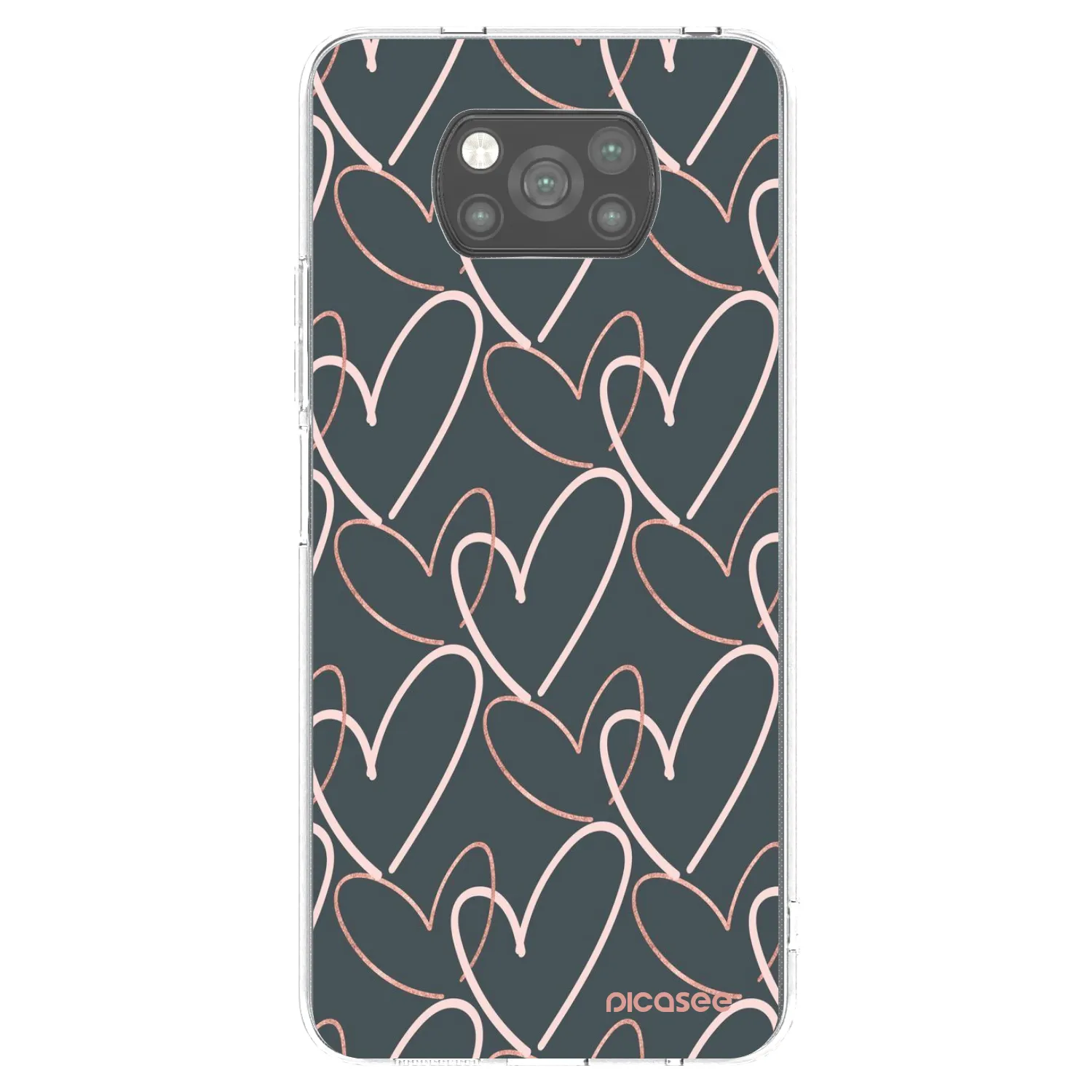 Picasee silikónový čierny obal pre Xiaomi Poco X3 Pro - Veľa lásky