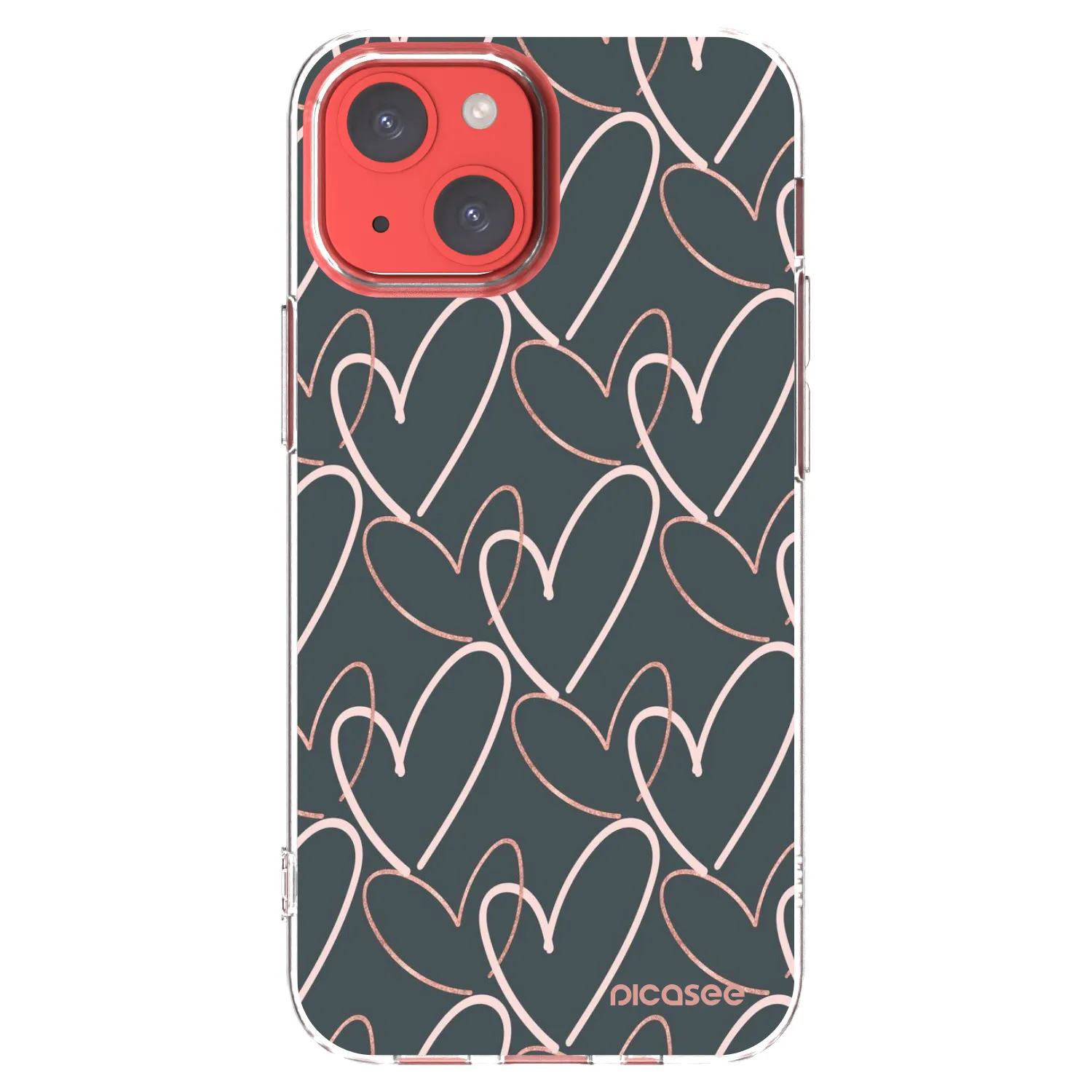 Picasee silikónový prehľadný obal pre Apple iPhone 13 mini - Veľa lásky