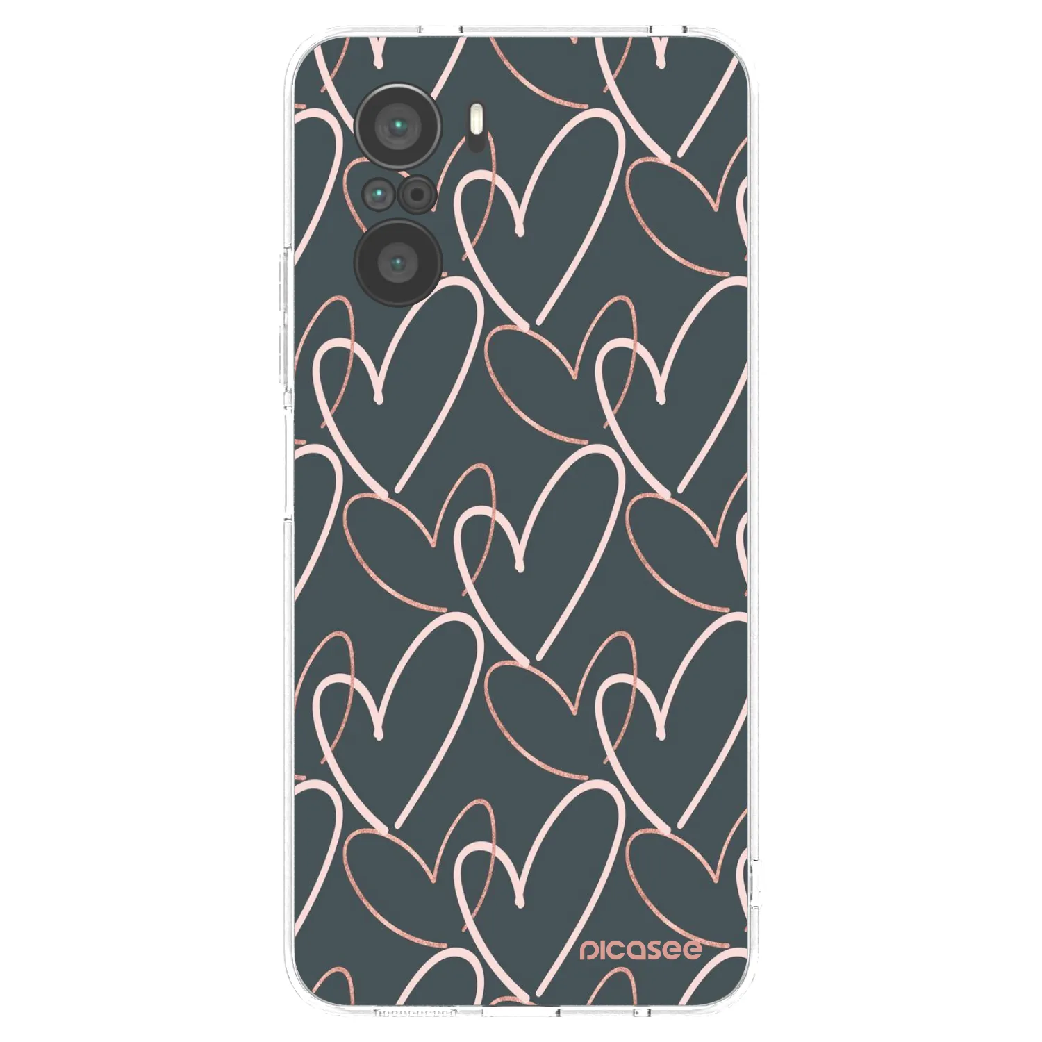 Picasee silikónový prehľadný obal pre Xiaomi Poco F3 - Veľa lásky