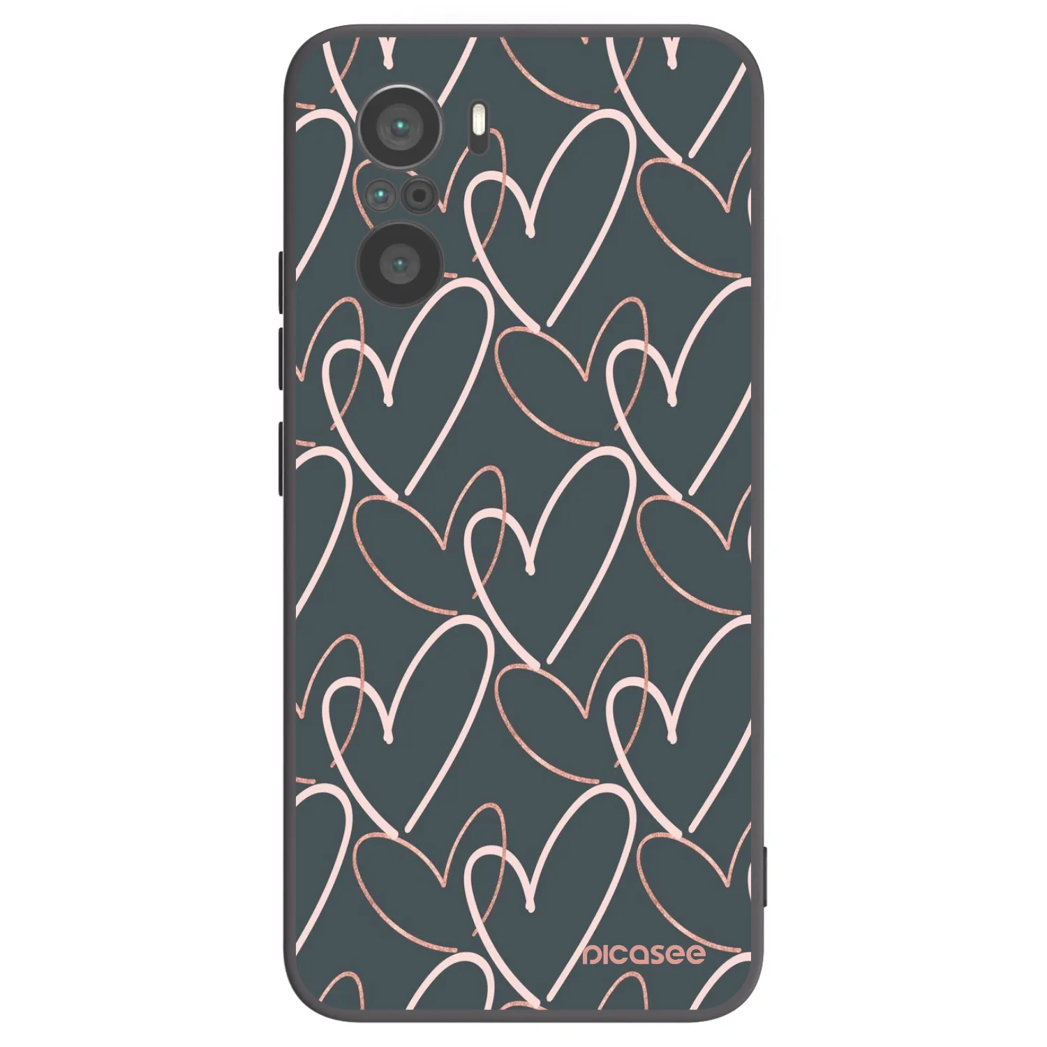 Picasee silikónový čierny obal pre Xiaomi Poco F3 - Veľa lásky
