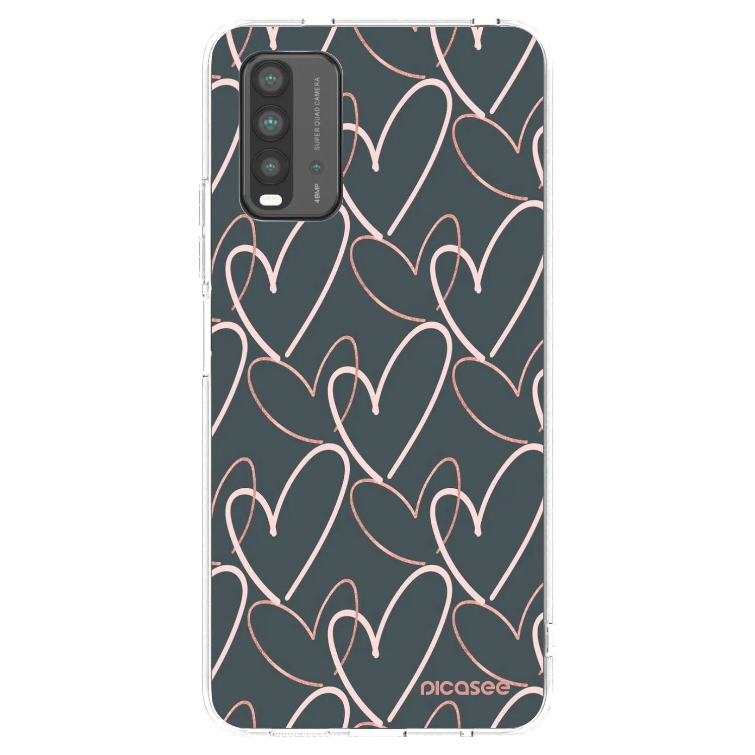Silikónový prehľadný obal pre Xiaomi Redmi 9T - Veľa lásky