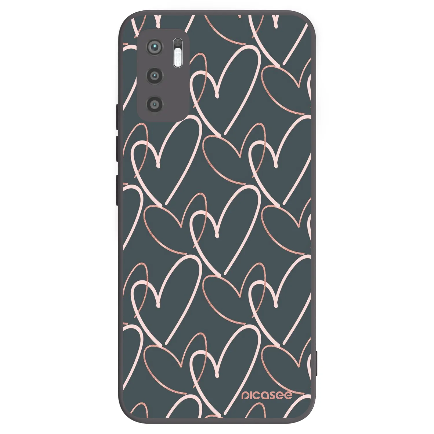 Picasee silikónový čierny obal pre Xiaomi Redmi Note 10 5G - Veľa lásky