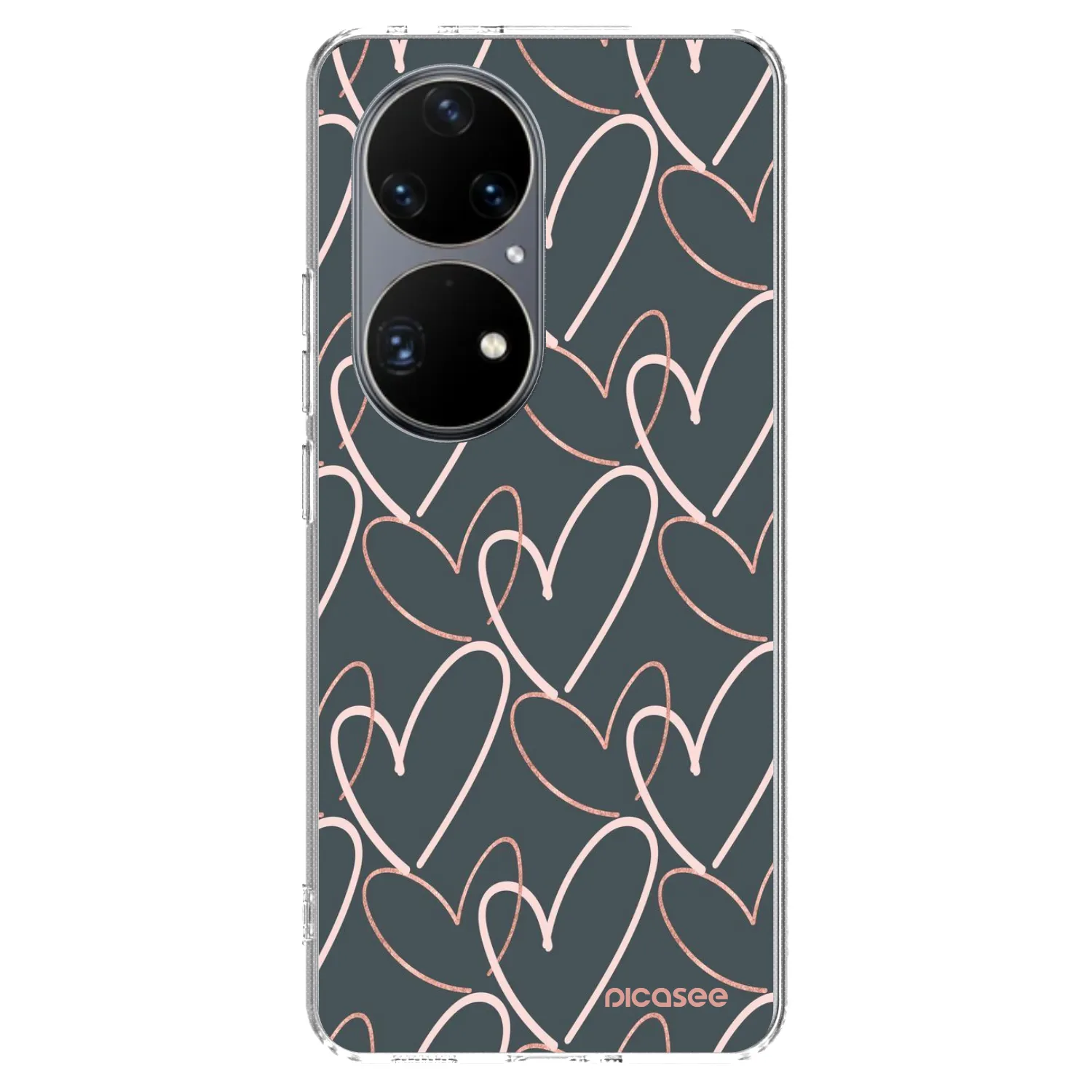 Silikónový prehľadný obal pre Huawei P50 - Veľa lásky