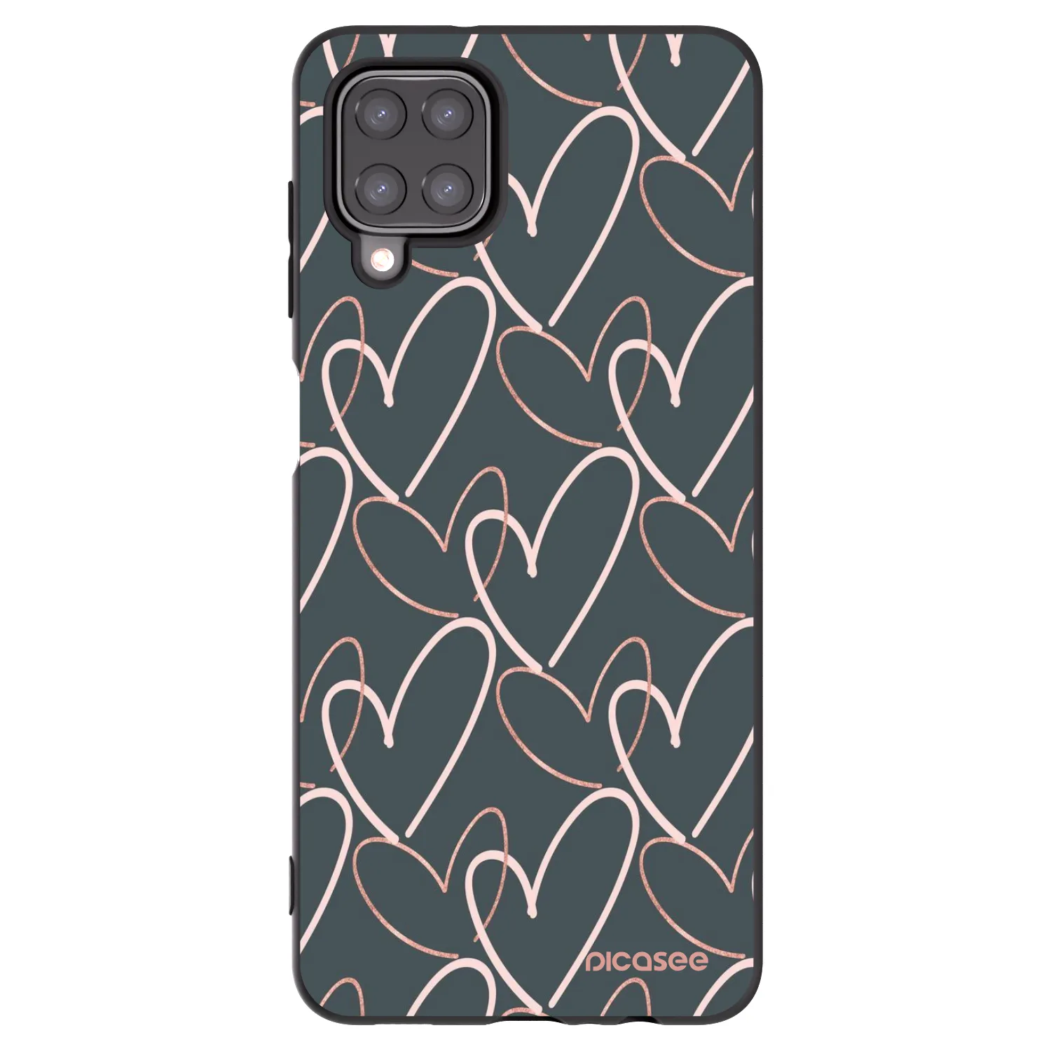 Picasee silikónový čierny obal pre Samsung Galaxy M12 M127F - Veľa lásky