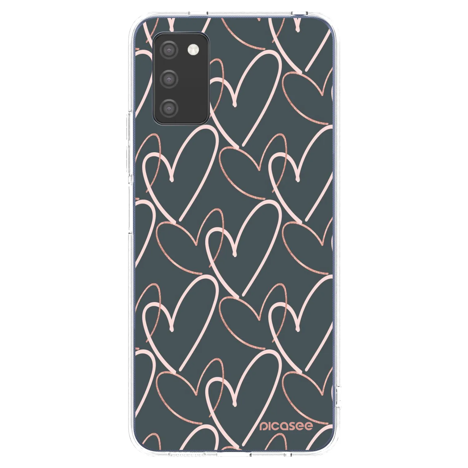 Picasee silikónový prehľadný obal pre Samsung Galaxy A02s A025G - Veľa lásky