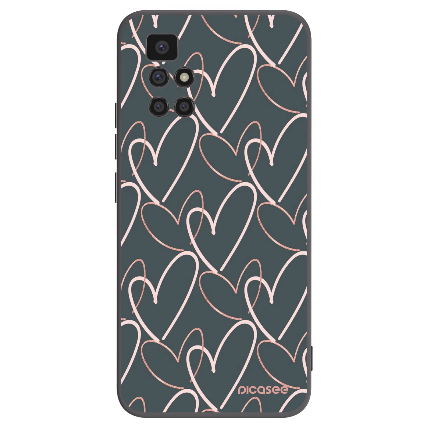 Picasee silikónový čierny obal pre Xiaomi Redmi 10 - Veľa lásky