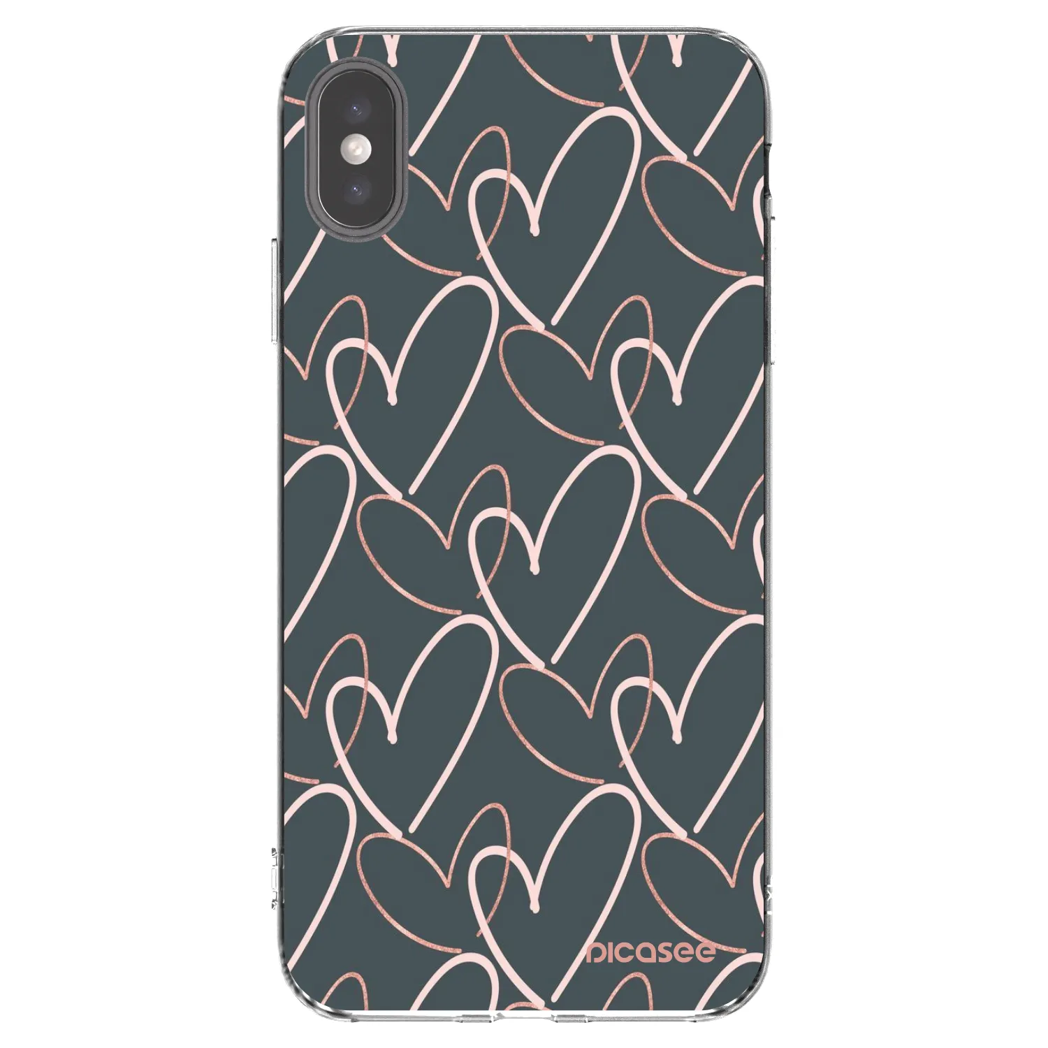 Picasee silikónový prehľadný obal pre Apple iPhone XS Max - Veľa lásky