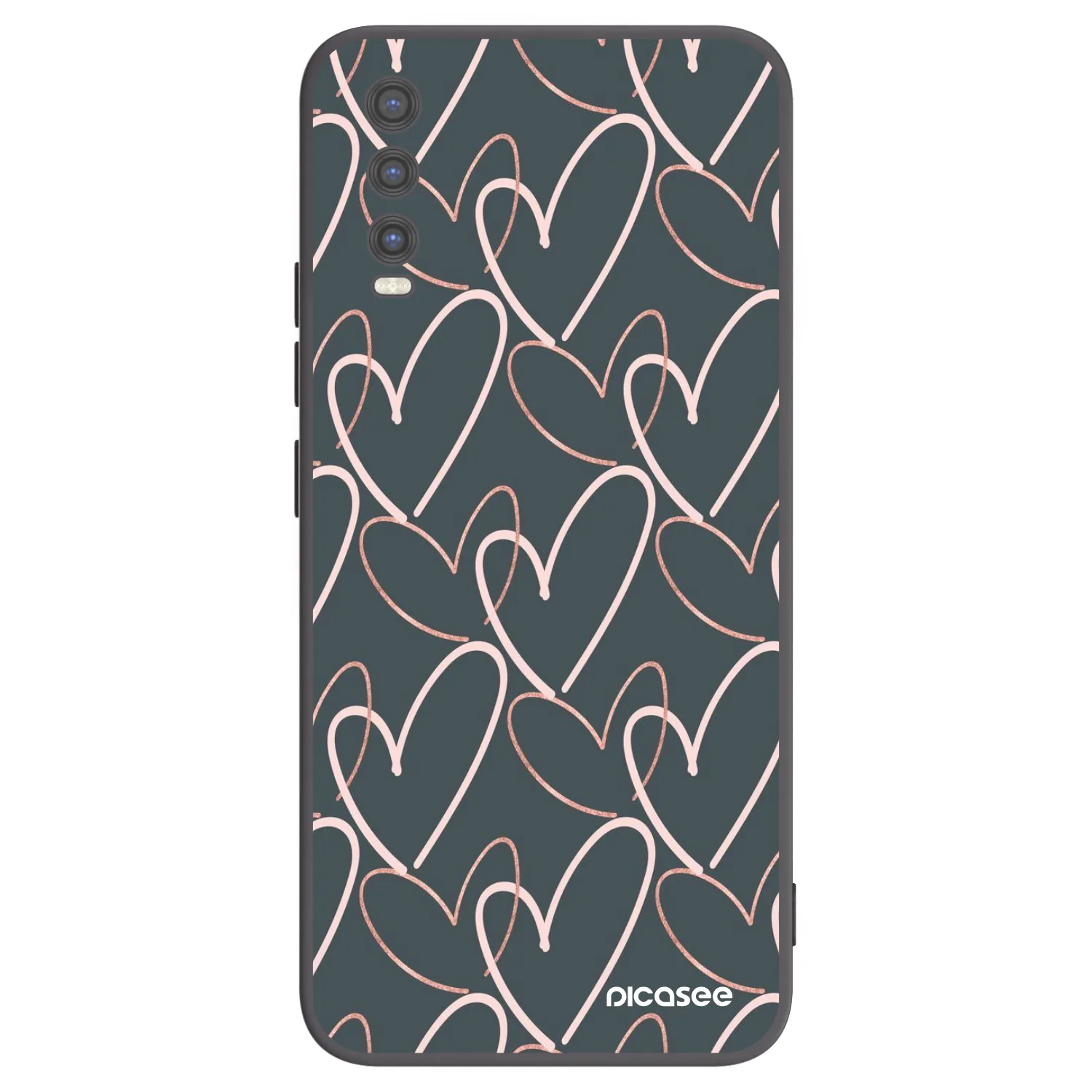 Picasee silikónový čierny obal pre Vivo Y20s - Veľa lásky