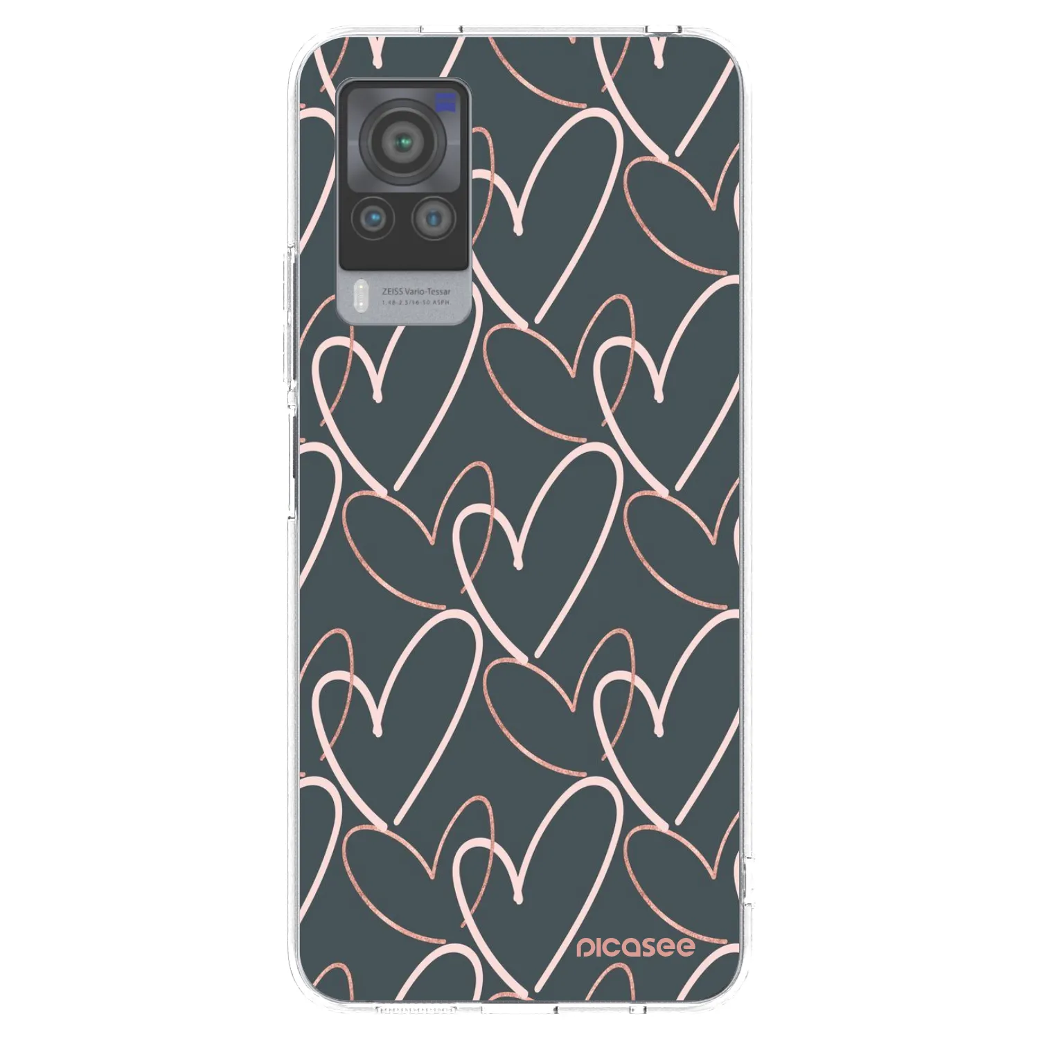 Picasee silikónový prehľadný obal pre Vivo X60 Pro 5G - Veľa lásky