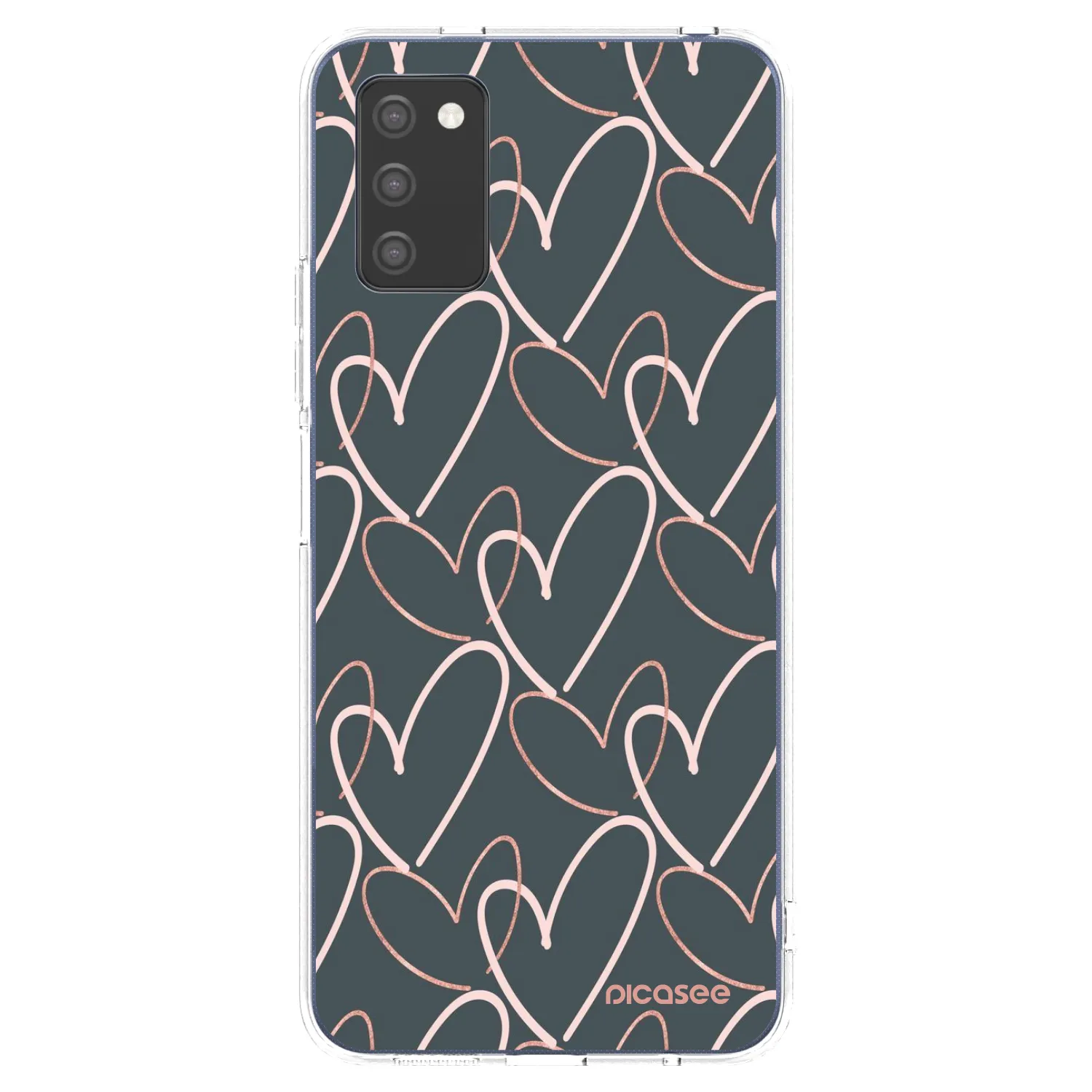 Picasee silikónový prehľadný obal pre Samsung Galaxy A03s A037G - Veľa lásky