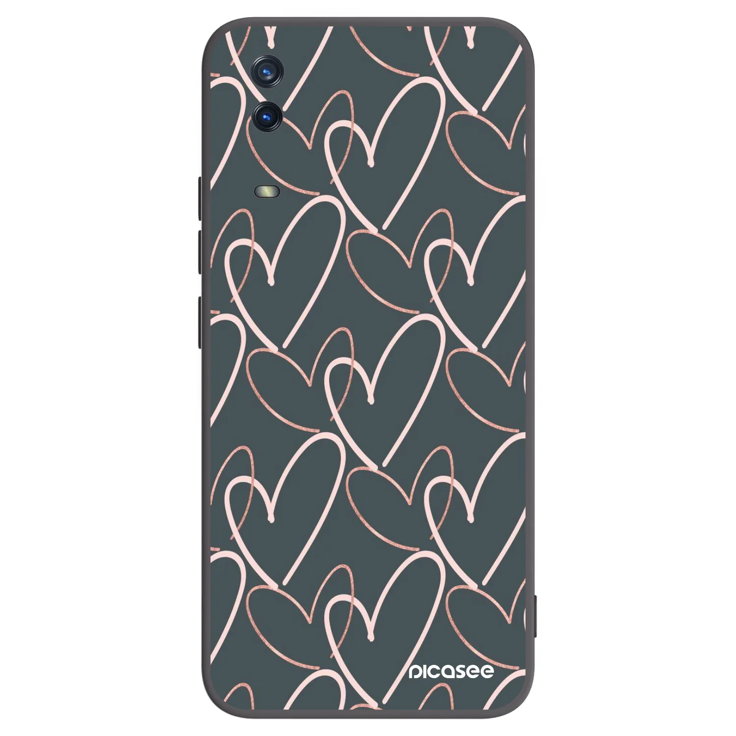 Picasee silikónový čierny obal pre Vivo Y11s - Veľa lásky