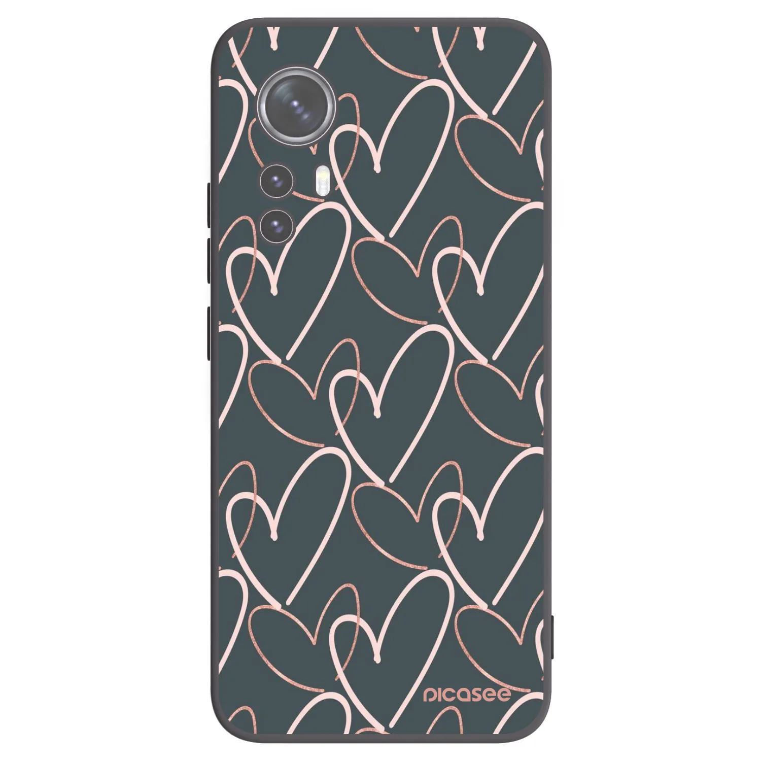 Picasee silikónový čierny obal pre Xiaomi 12 - Veľa lásky
