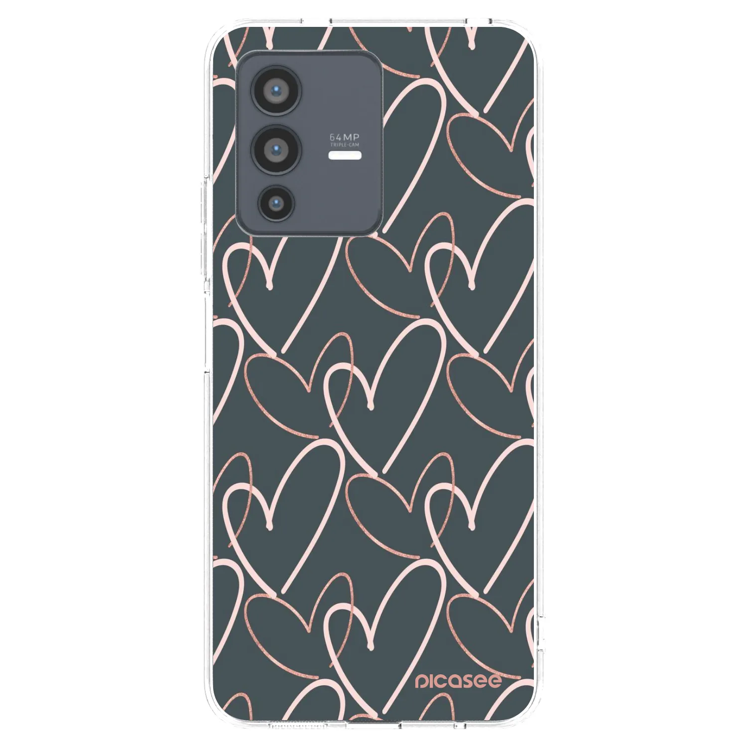 Picasee silikónový prehľadný obal pre Vivo V23 5G - Veľa lásky