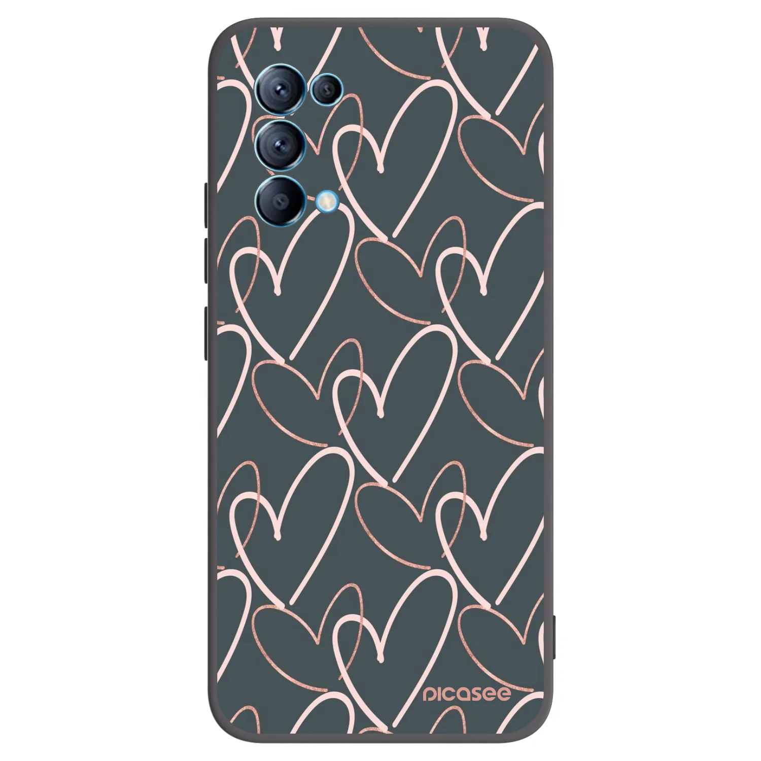 Picasee silikónový čierny obal pre OPPO Reno 5 5G - Veľa lásky