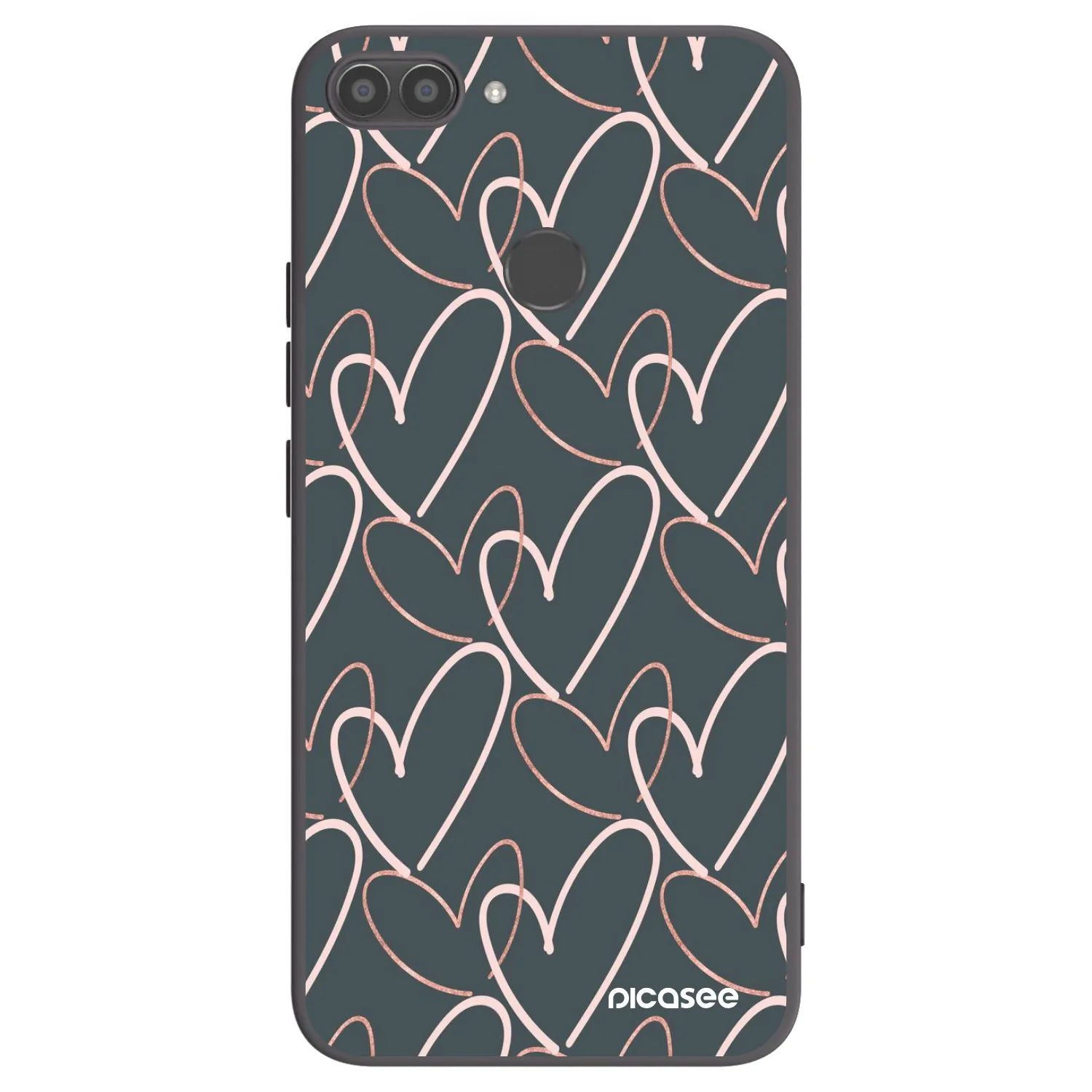 Picasee silikónový čierny obal pre Huawei P Smart - Veľa lásky