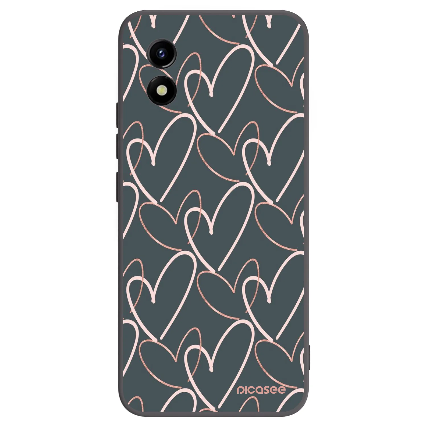 Picasee silikónový čierny obal pre Vivo Y01 - Veľa lásky