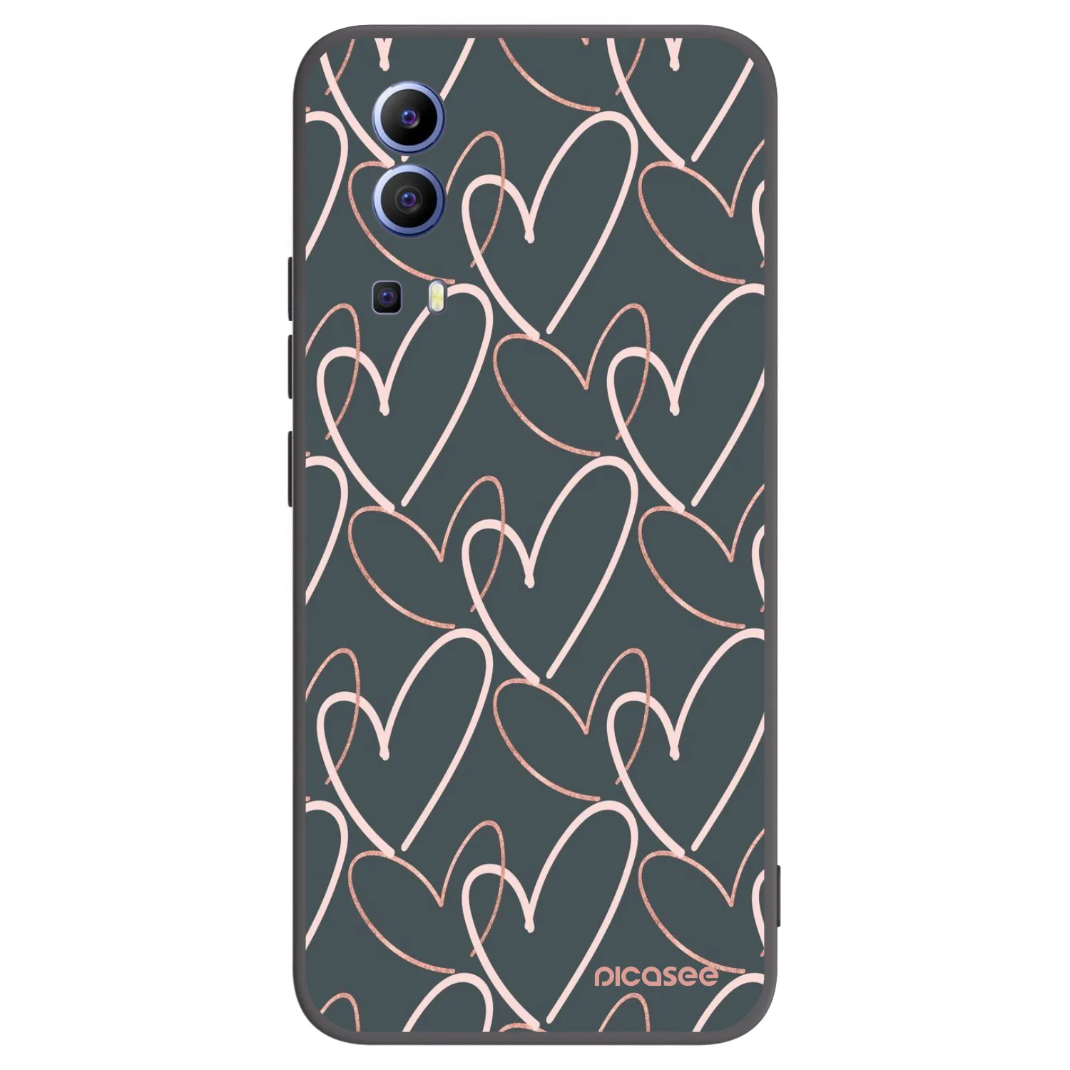 Picasee silikónový čierny obal pre Vivo Y52 5G - Veľa lásky