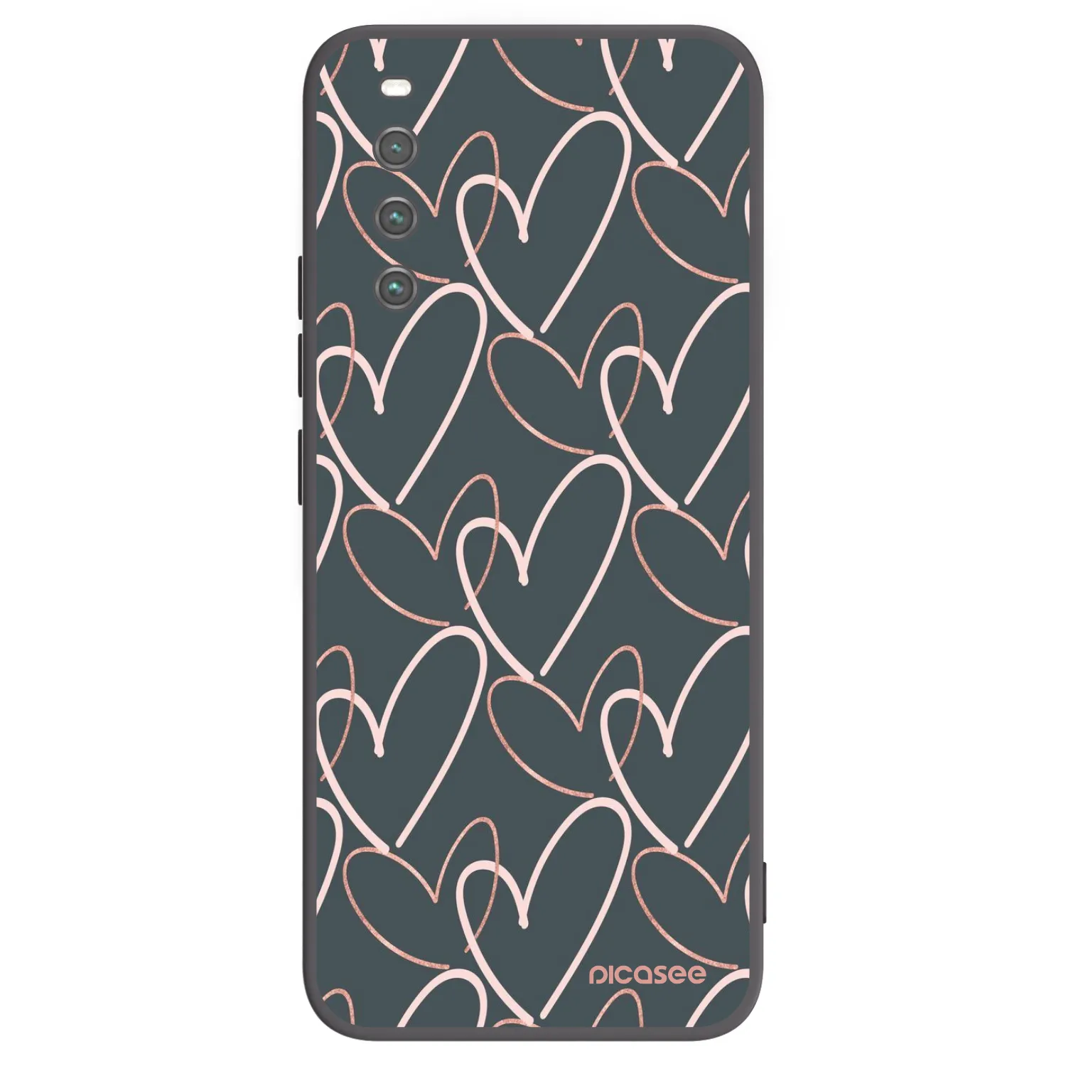 Picasee silikónový čierny obal pre Sony Xperia 10 IV 5G - Veľa lásky