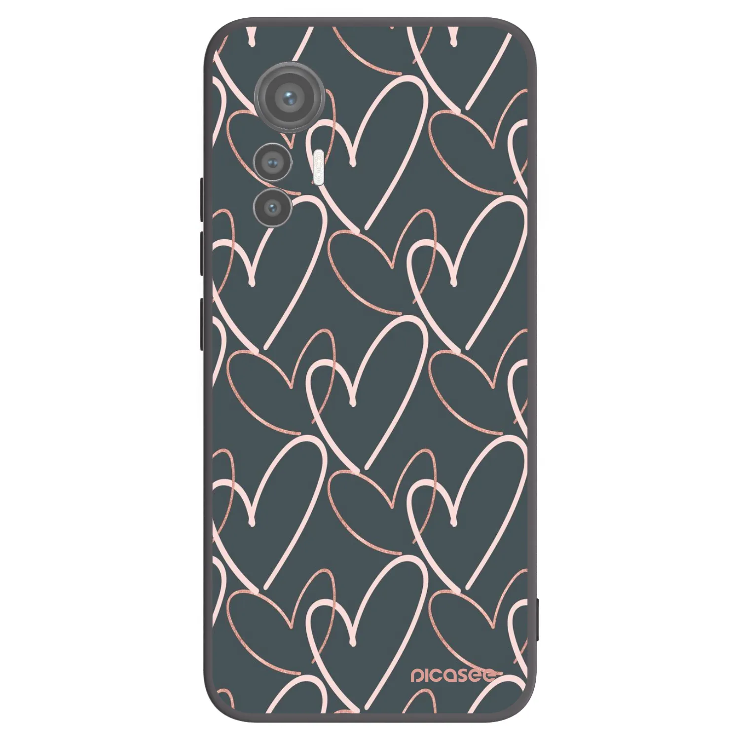 Picasee silikónový čierny obal pre Xiaomi 12 Lite - Veľa lásky
