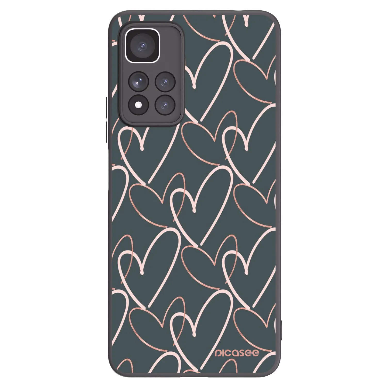 Picasee silikónový čierny obal pre Xiaomi Redmi Note 11 Pro+ 5G - Veľa lásky