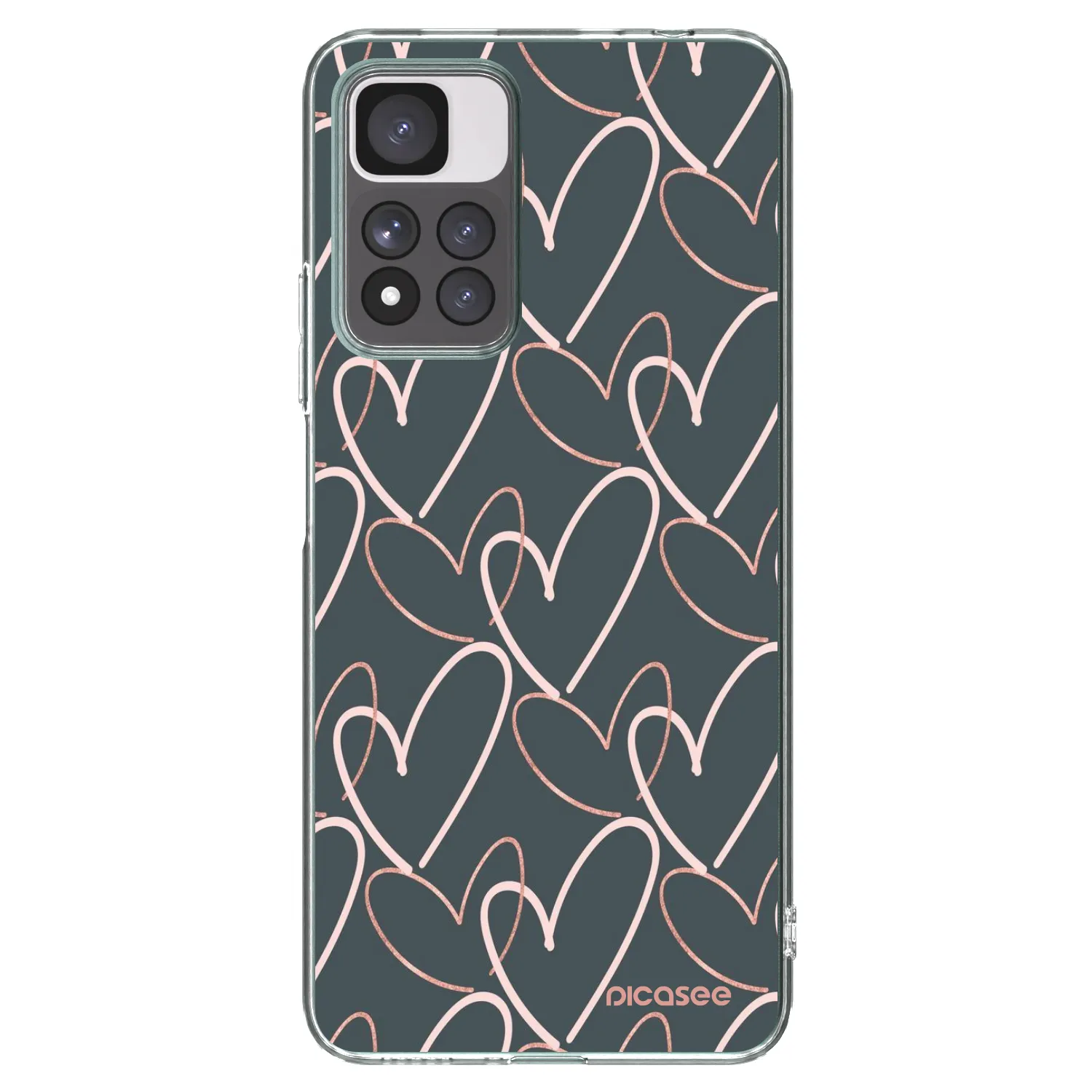 Picasee silikónový prehľadný obal pre Xiaomi Redmi Note 11 Pro+ 5G - Veľa lásky