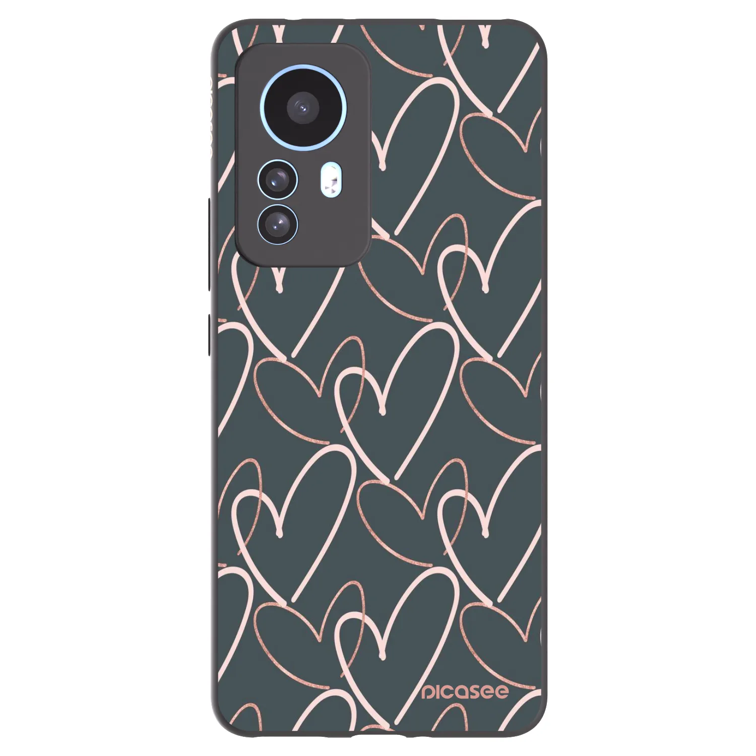 Picasee silikónový čierny obal pre Xiaomi 12T - Veľa lásky