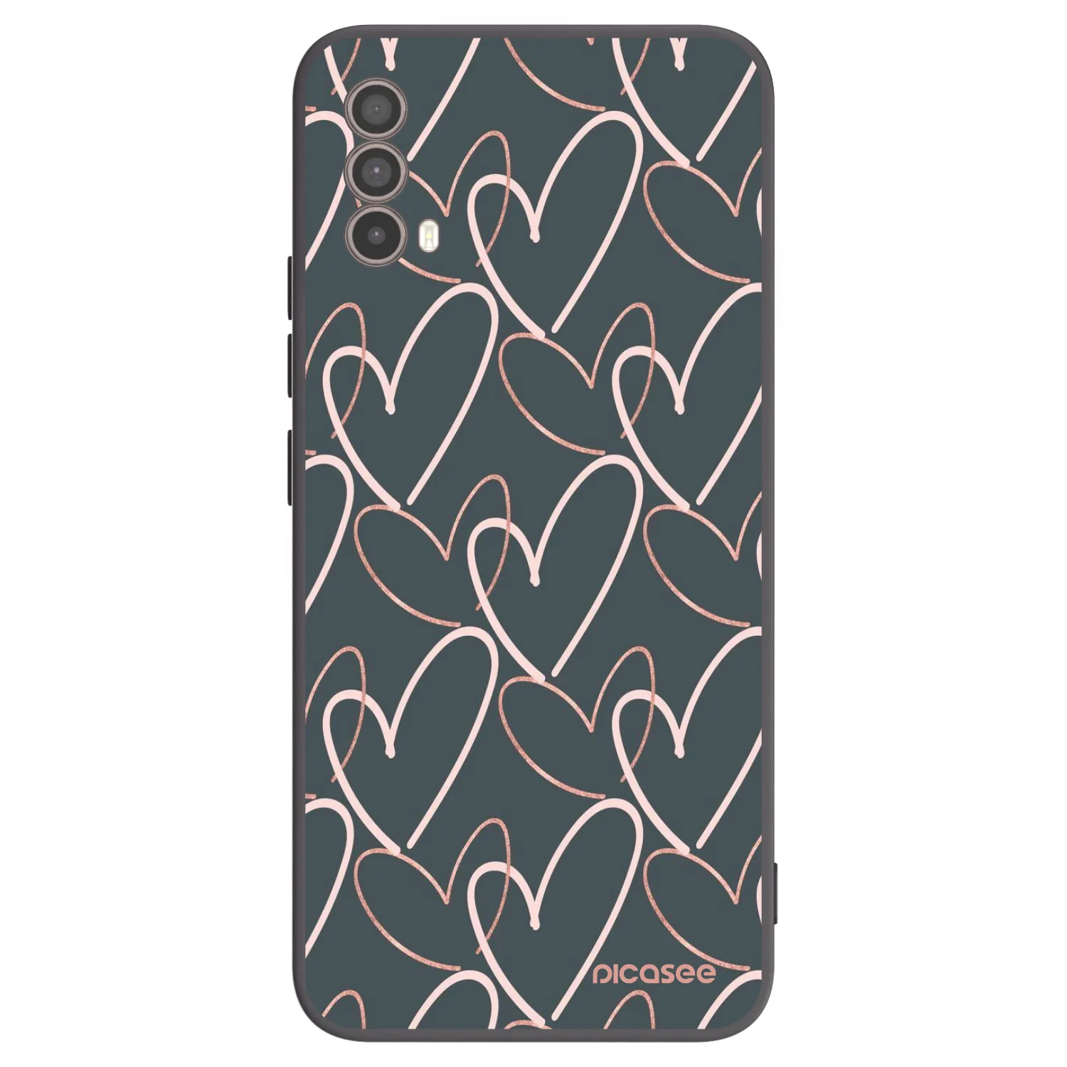 Picasee silikónový čierny obal pre Motorola Moto E40 - Veľa lásky