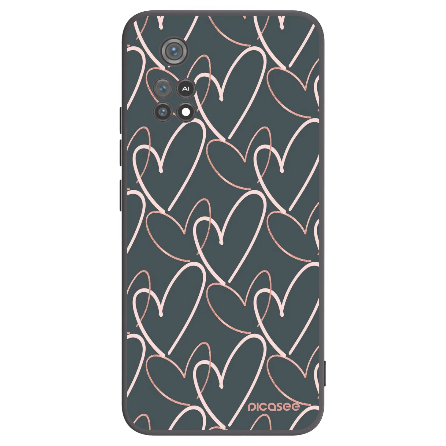Picasee silikónový čierny obal pre Xiaomi Poco M4 Pro - Veľa lásky