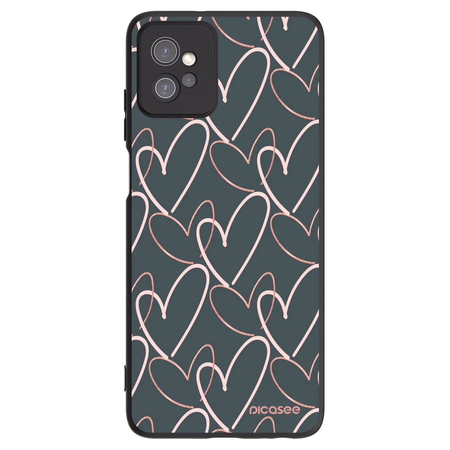 Picasee silikónový čierny obal pre Motorola Moto G32 - Veľa lásky