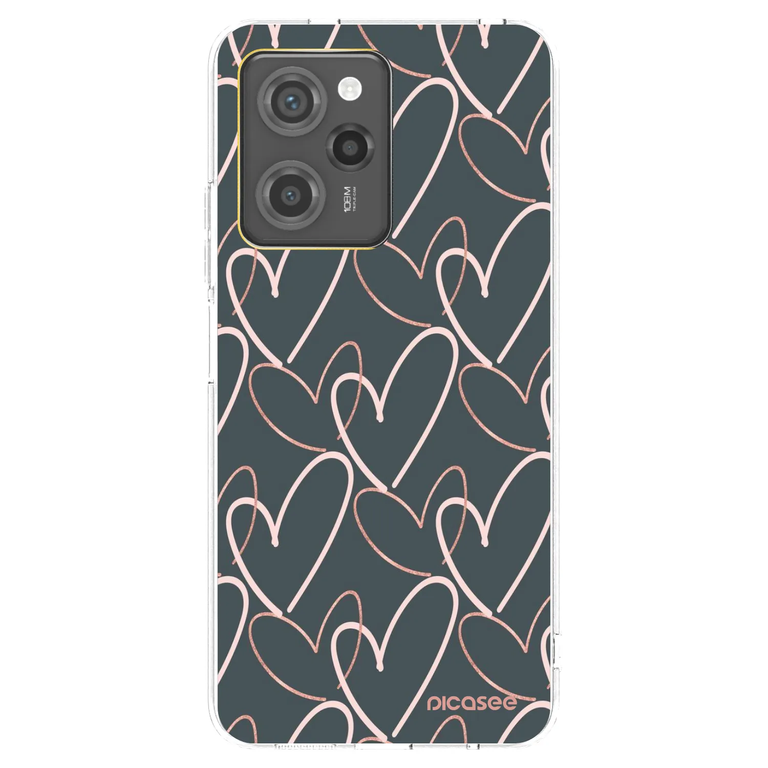 Picasee silikónový čierny obal pre Xiaomi Poco X5 Pro - Veľa lásky