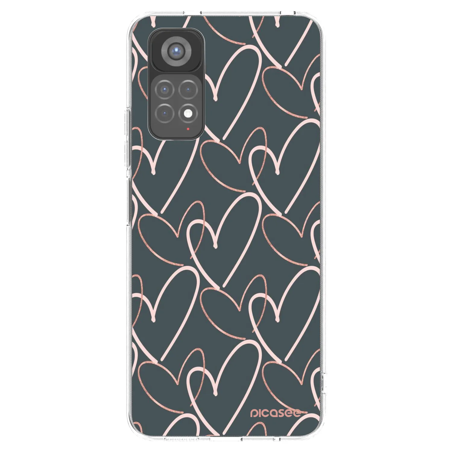 Picasee silikónový prehľadný obal pre Xiaomi Redmi Note 11S 5G - Veľa lásky