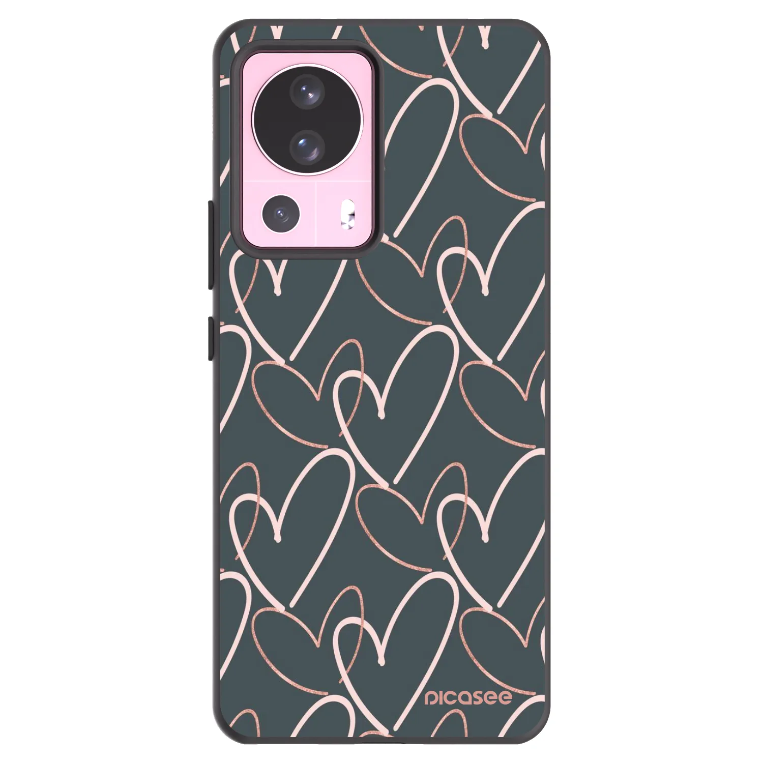 Picasee silikónový čierny obal pre Xiaomi 13 Lite - Veľa lásky