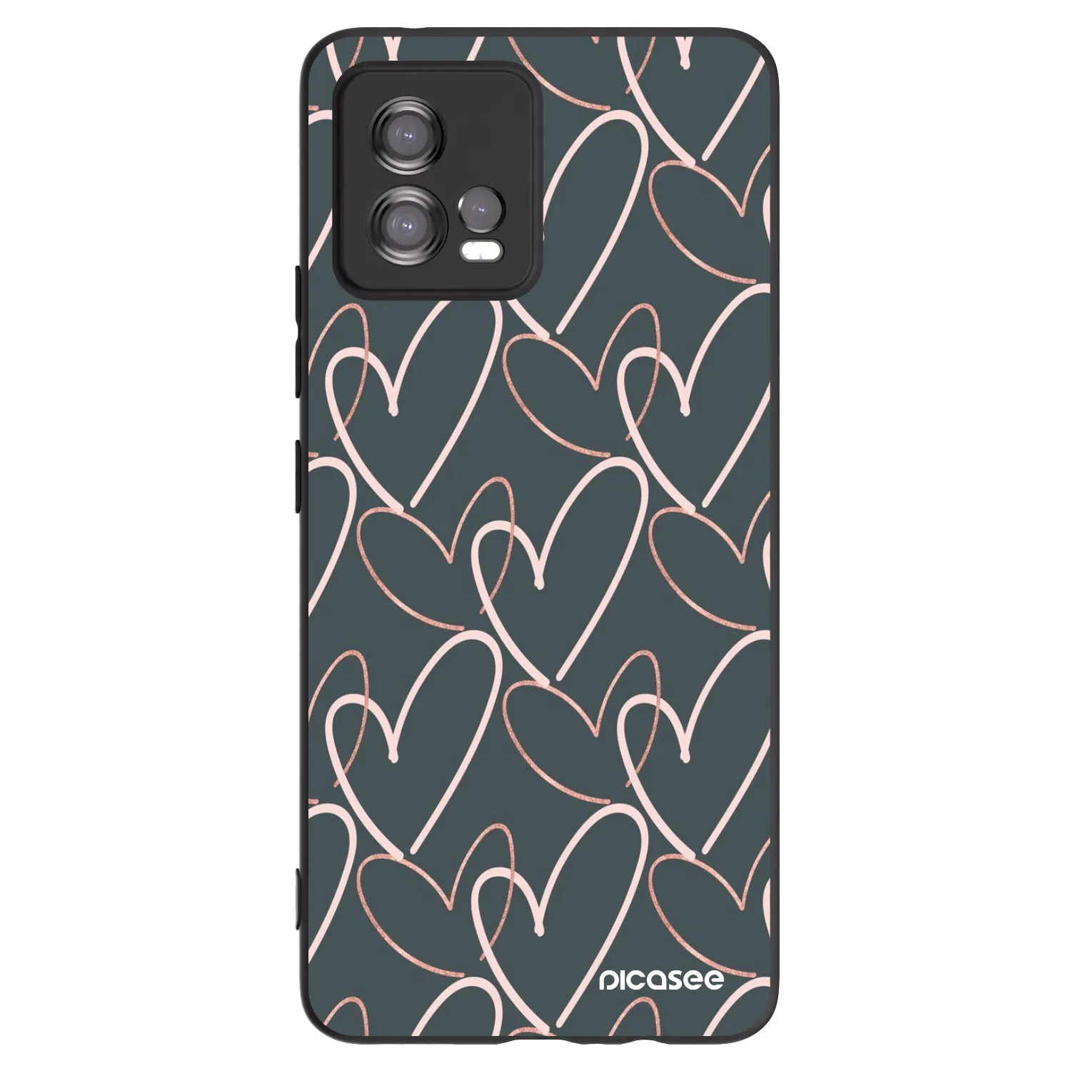 Picasee silikónový čierny obal pre Motorola Moto G72 - Veľa lásky