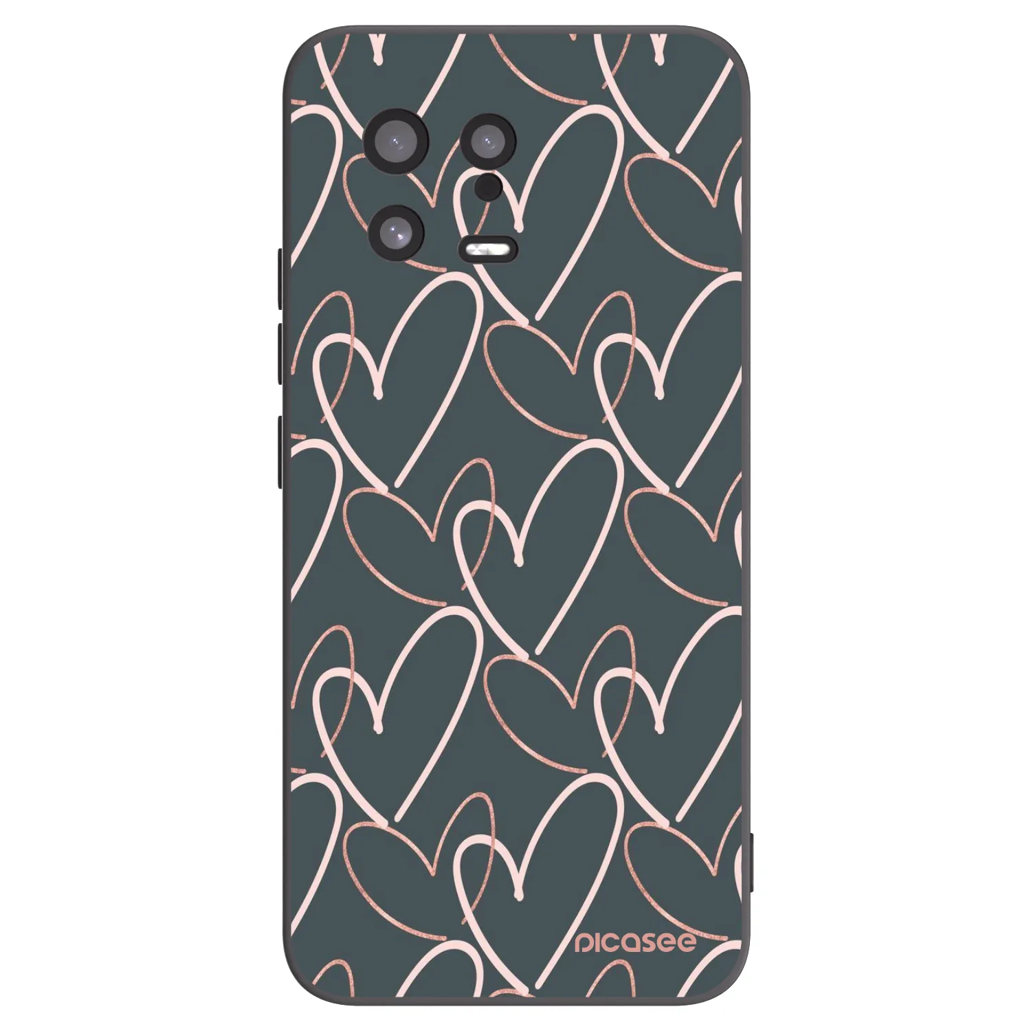 Silikónový čierny obal pre Xiaomi 13 - Veľa lásky