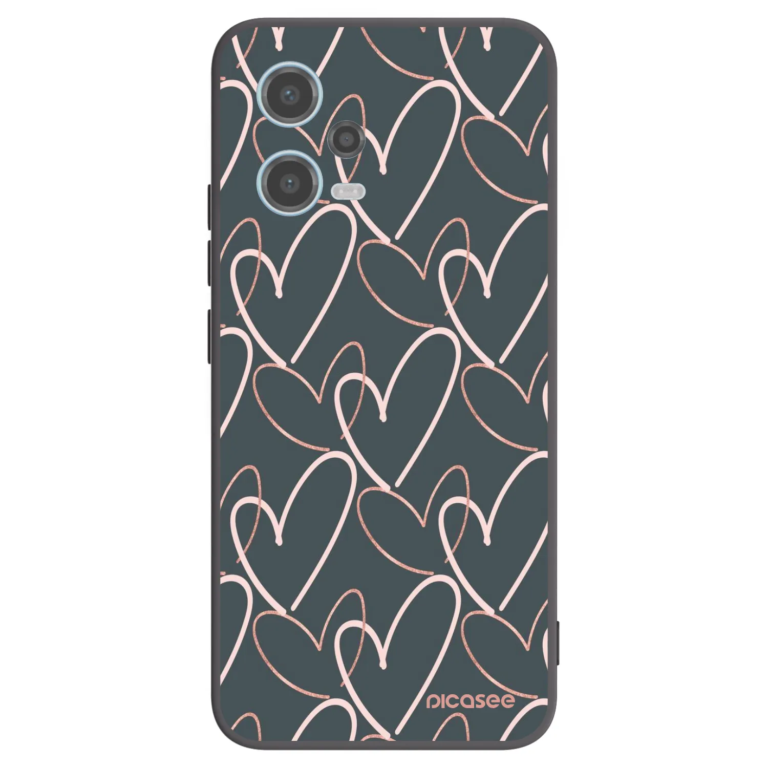 Picasee silikónový čierny obal pre Xiaomi Redmi Note 12 5G - Veľa lásky