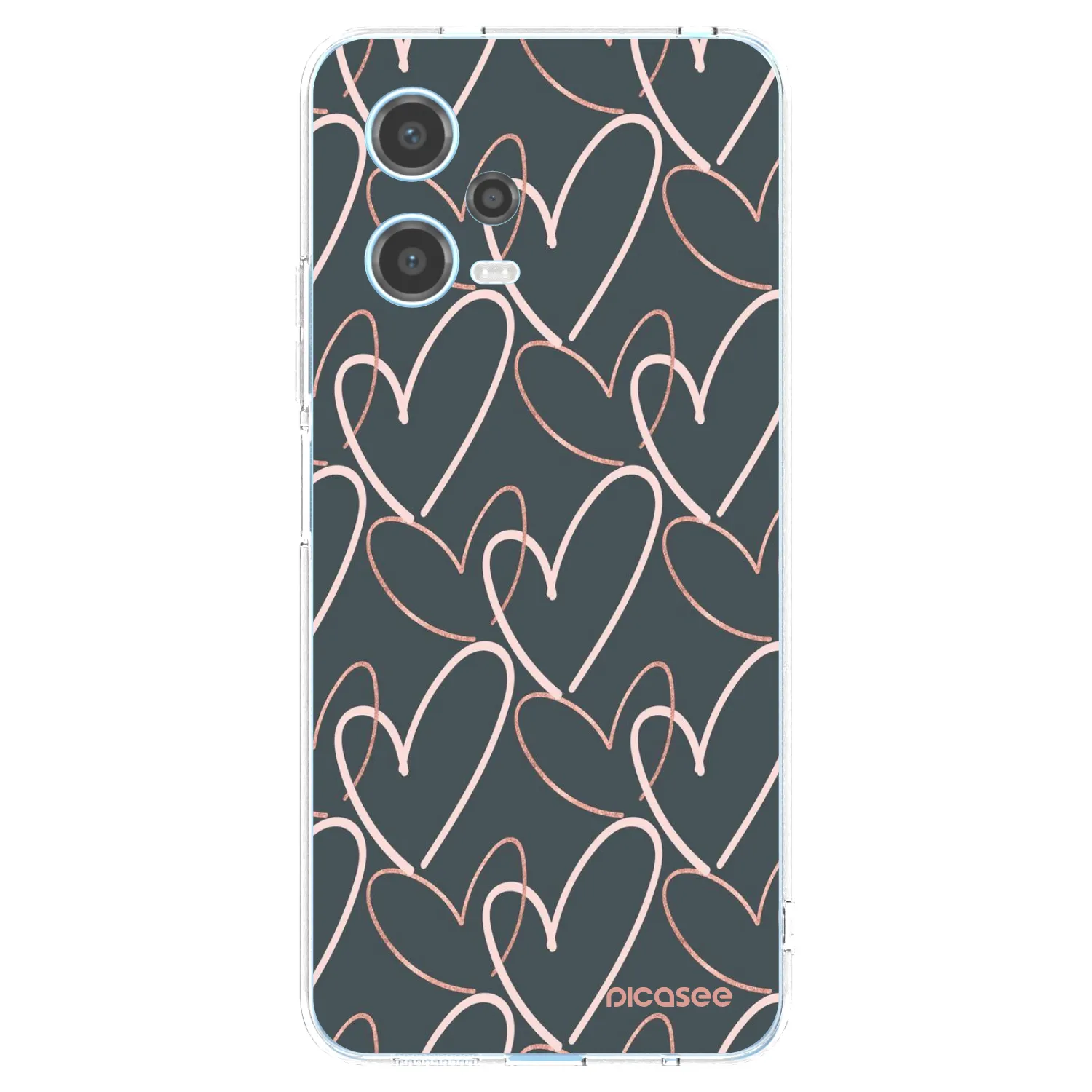 Picasee silikónový prehľadný obal pre Xiaomi Redmi Note 12 5G - Veľa lásky