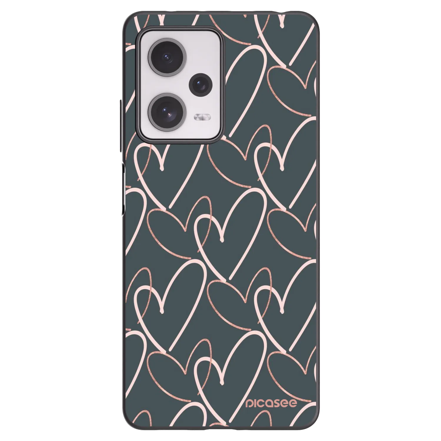 Picasee silikónový čierny obal pre Xiaomi Redmi Note 12 Pro+ 5G - Veľa lásky