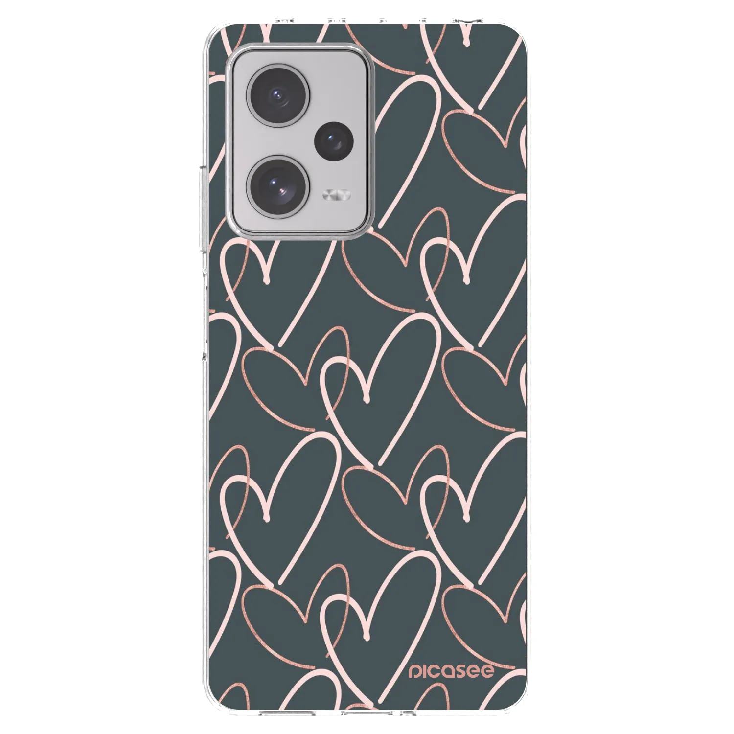 Picasee silikónový prehľadný obal pre Xiaomi Redmi Note 12 Pro+ 5G - Veľa lásky