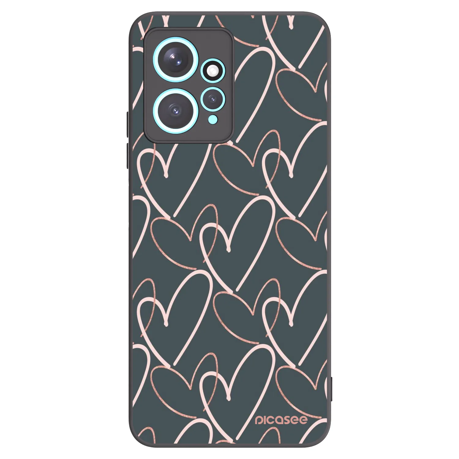 Picasee silikónový čierny obal pre Xiaomi Redmi Note 12 4G - Veľa lásky