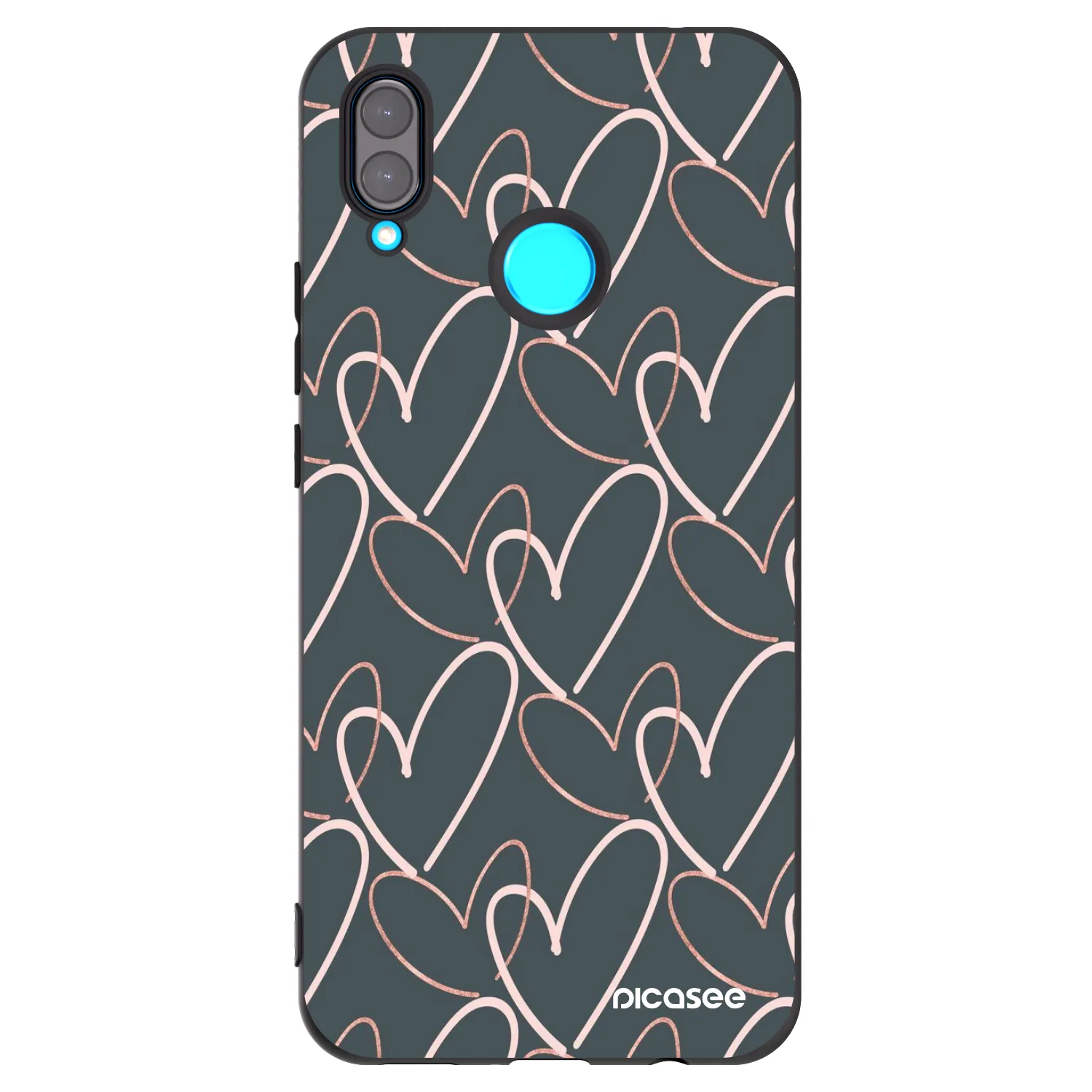 Picasee silikónový čierny obal pre Huawei Nova 3 - Veľa lásky