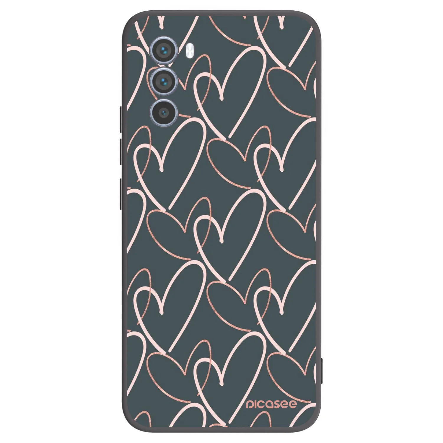 Picasee silikónový čierny obal pre Motorola Moto G62 - Veľa lásky